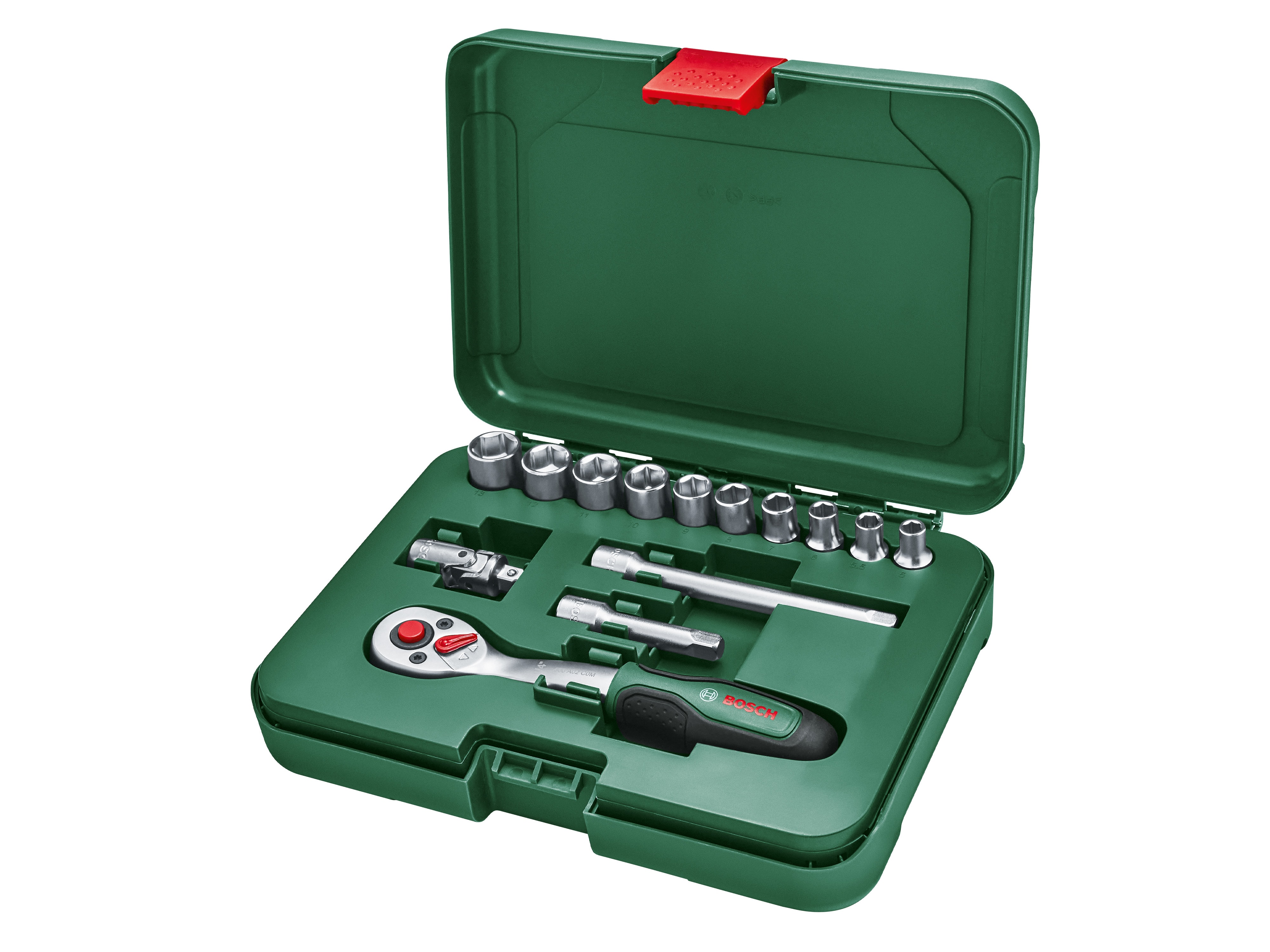 BOSCH Steckschlüsselsatz, 1/4", 14-teilig BOSCH Steckschlüsselsatz, 1/4", 14-teilig