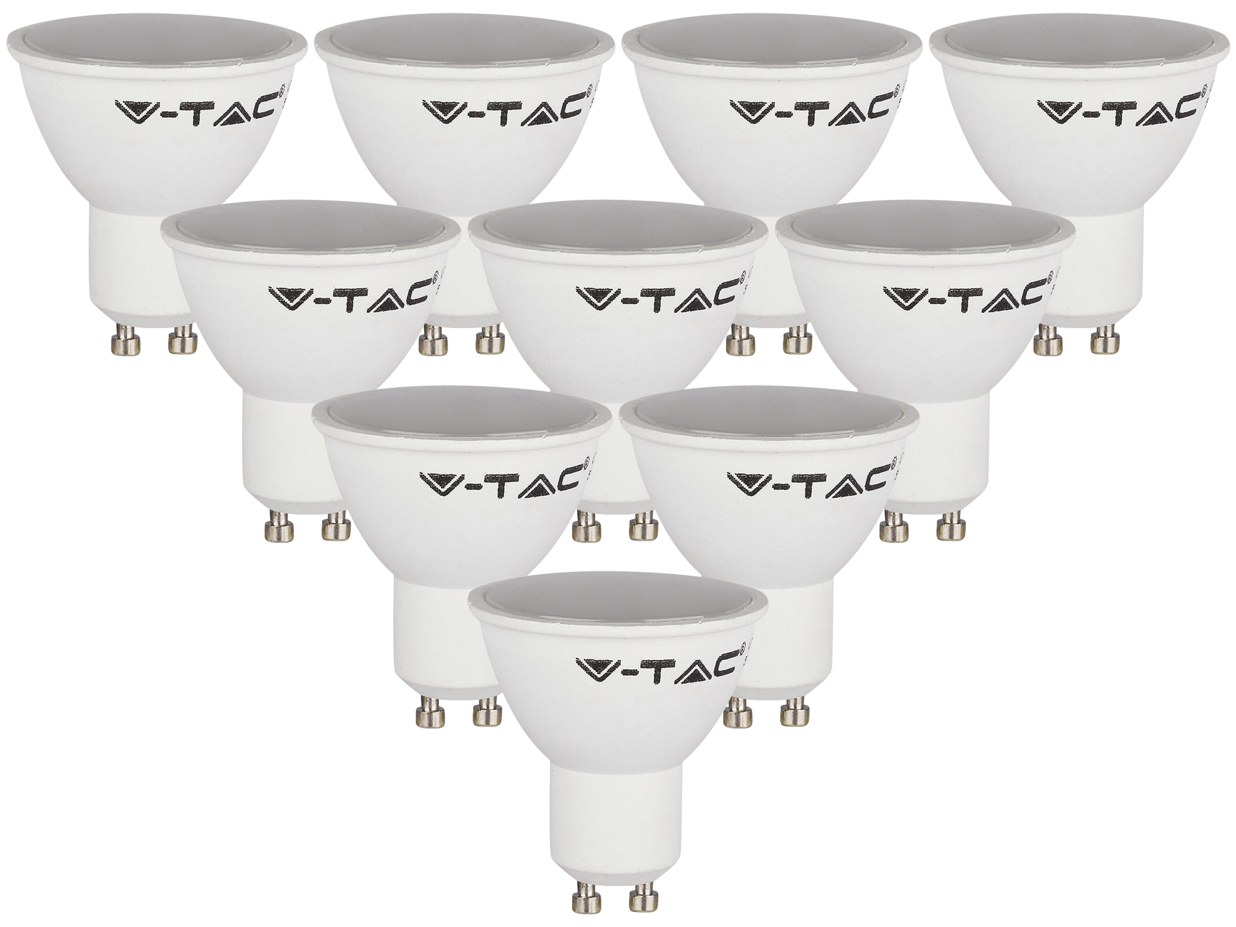 V-TAC LED-SMD-Lampe, PAR16, GU10, EEK: F, 4,5W, 400lm, 3000K, 10 Stück V-TAC LED-SMD-Lampe, PAR16, GU10, EEK: F, 4,5W, 400lm, 3000K, 10 Stück