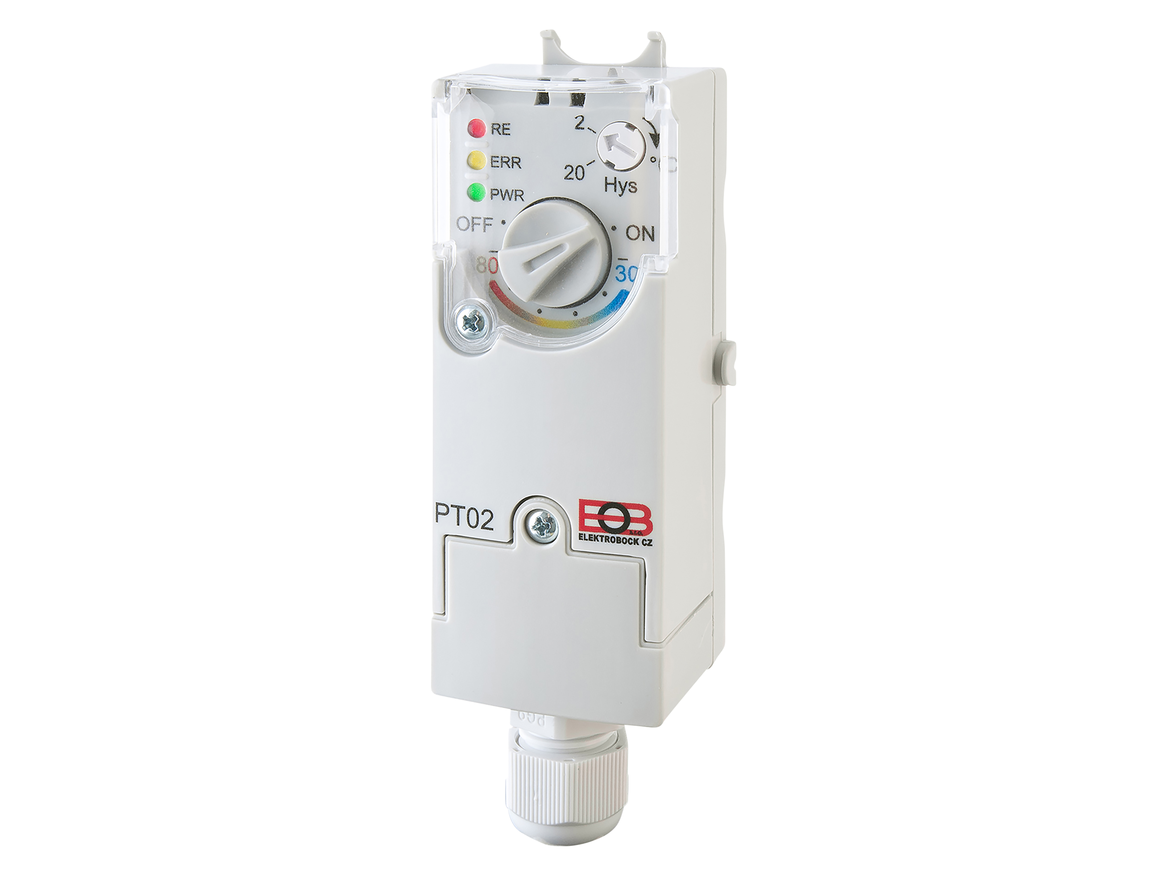 EOB Anlegethermostat 646, elektronisch, PT02, weiß ELEKTROBOCK Anlegethermostat 646, elektronisch, PT02, weiß