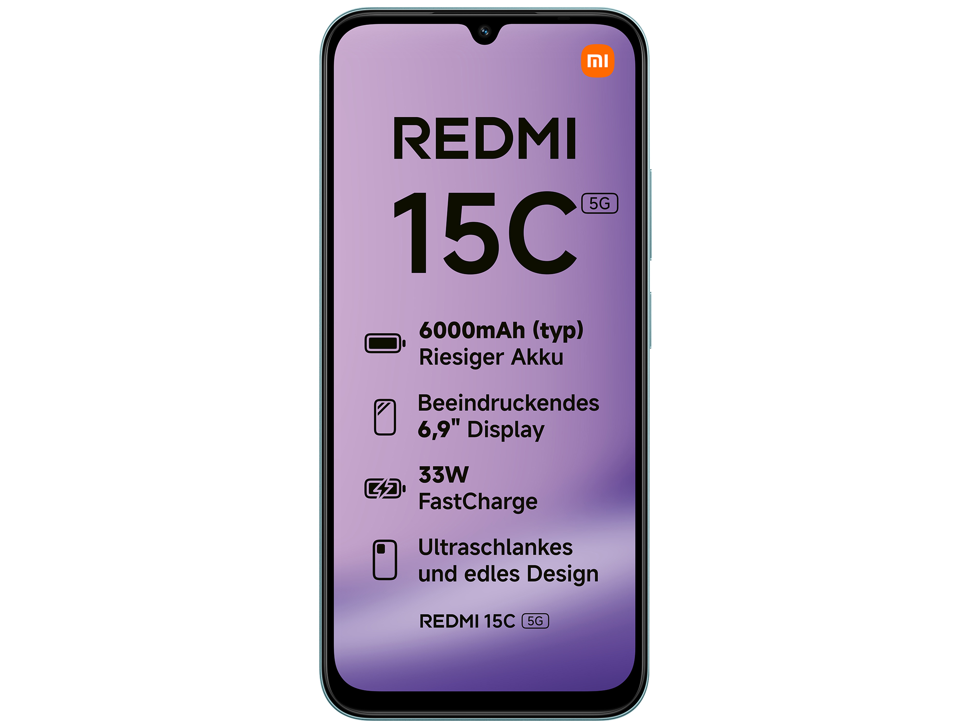 XIAOMI Smartphone Redmi 15C 5G 128GB mint green XIAOMI Smartphone Redmi 15C 5G 128GB mint green
