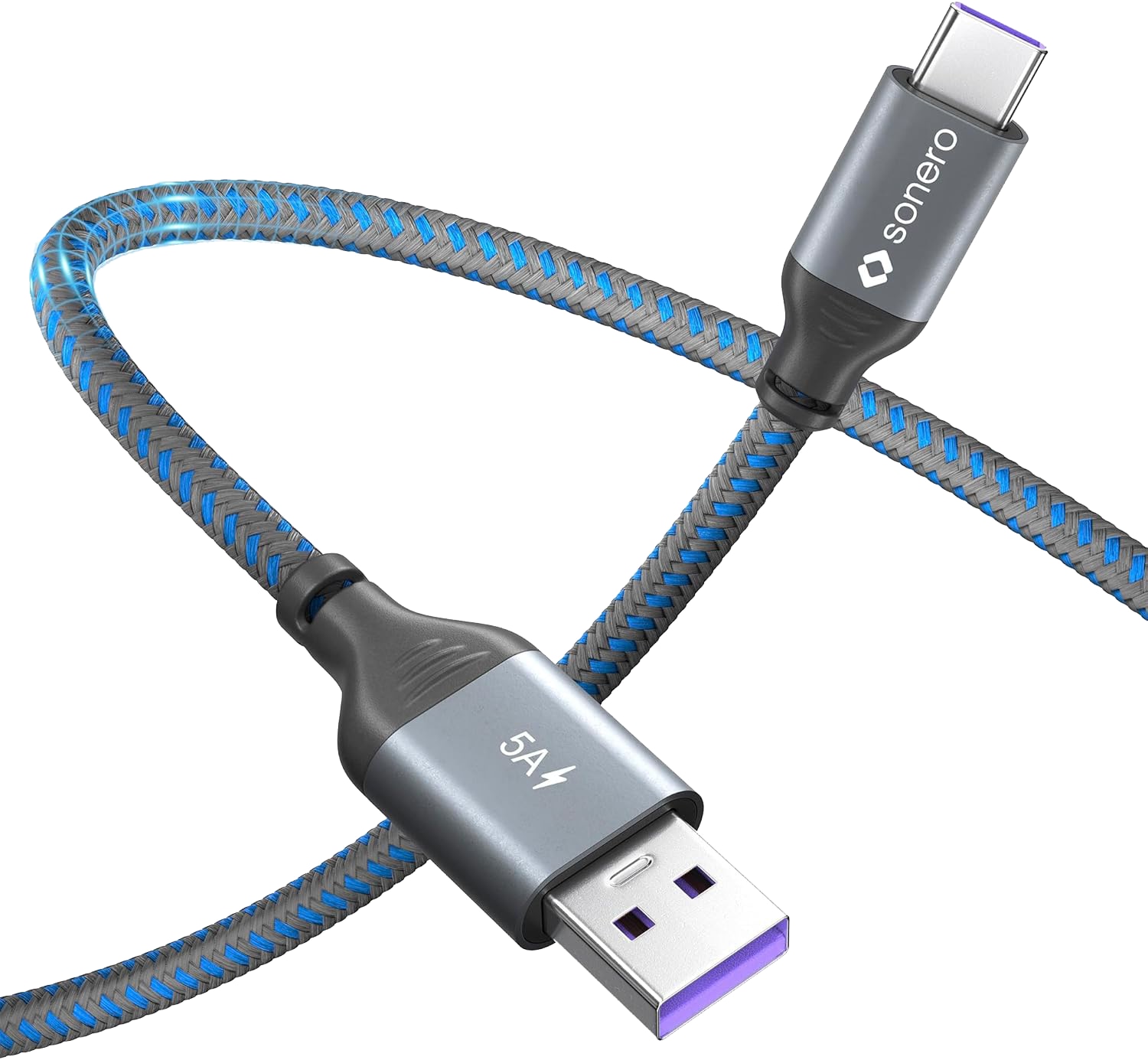 SONERO USB 2.0 Kabel SPC-U110-010 A/C 1m grau-schwarz SONERO USB 2.0 Kabel SPC-U110-010 A/C 1m grau-schwarz