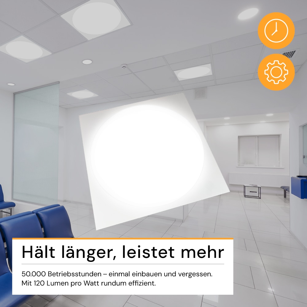 ENOVALITE LED-Panel, 30W, 4000K, EEK: E, 3600lm, IP20, runde Leuchtfläche, weiß ENOVALITE LED-Panel, 30W, 4000K, EEK: E, 3600lm, IP20, runde Leuchtfläche, weiß