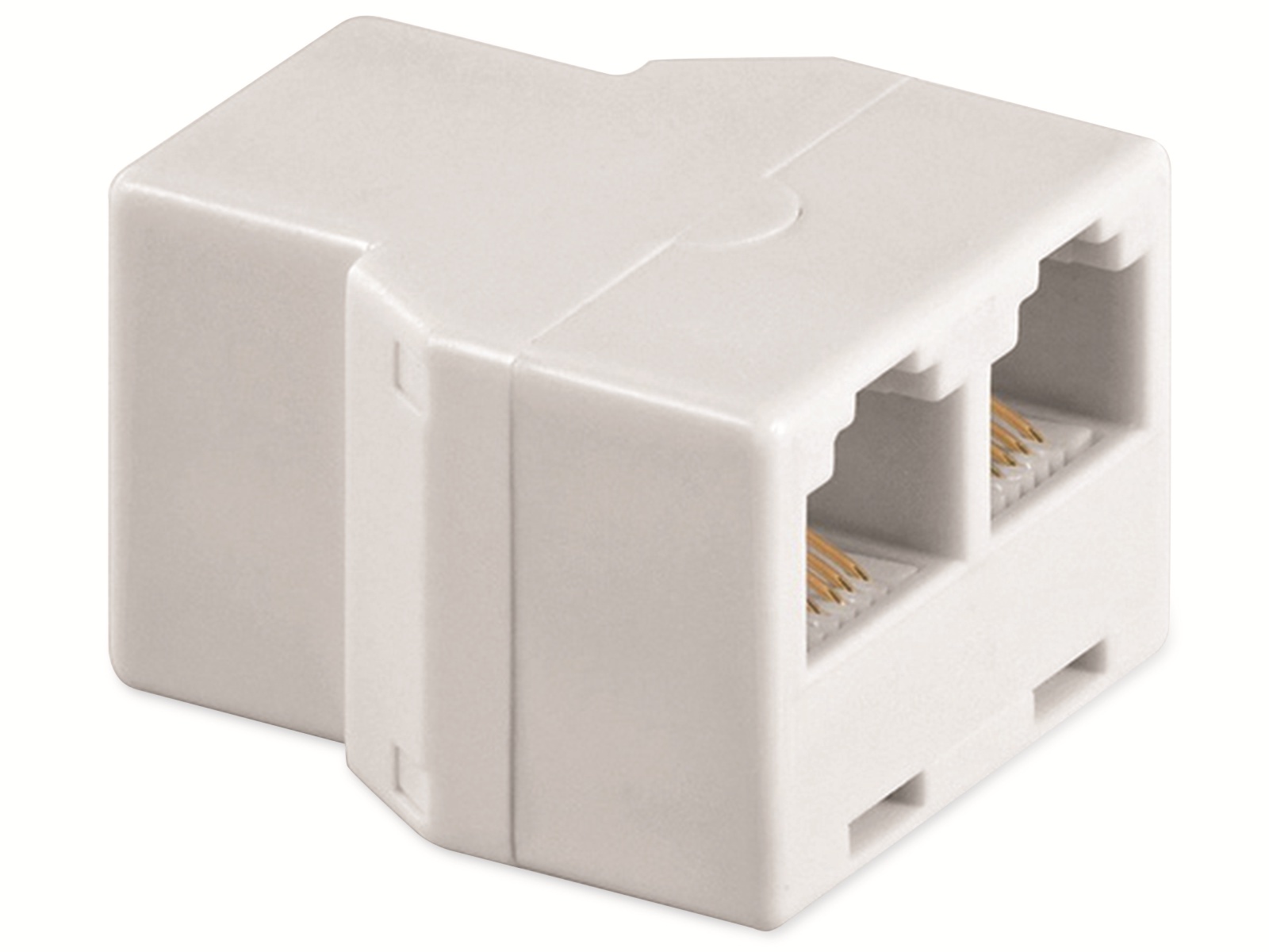 GOOBAY ISDN T-Adapter, 3x RJ11 Buchse, weiß GOOBAY ISDN T-Adapter, 3x RJ11 Buchse, weiß
