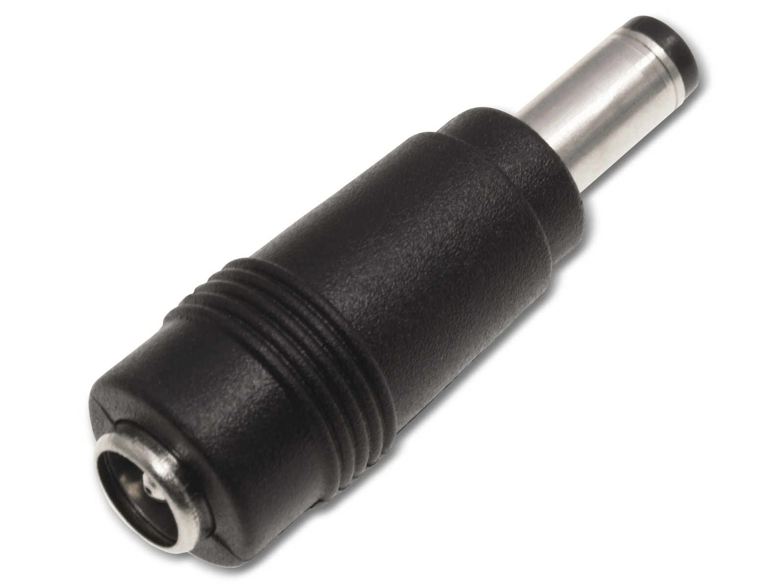 Hohlsteckeradapter, 5,5/2,1 Hohlkupplung auf 5,5/2,1 Hohlstecker mit Feder Hohlsteckeradapter, 5,5/2,1 Hohlkupplung auf 5,5/2,1 Hohlstecker mit Feder
