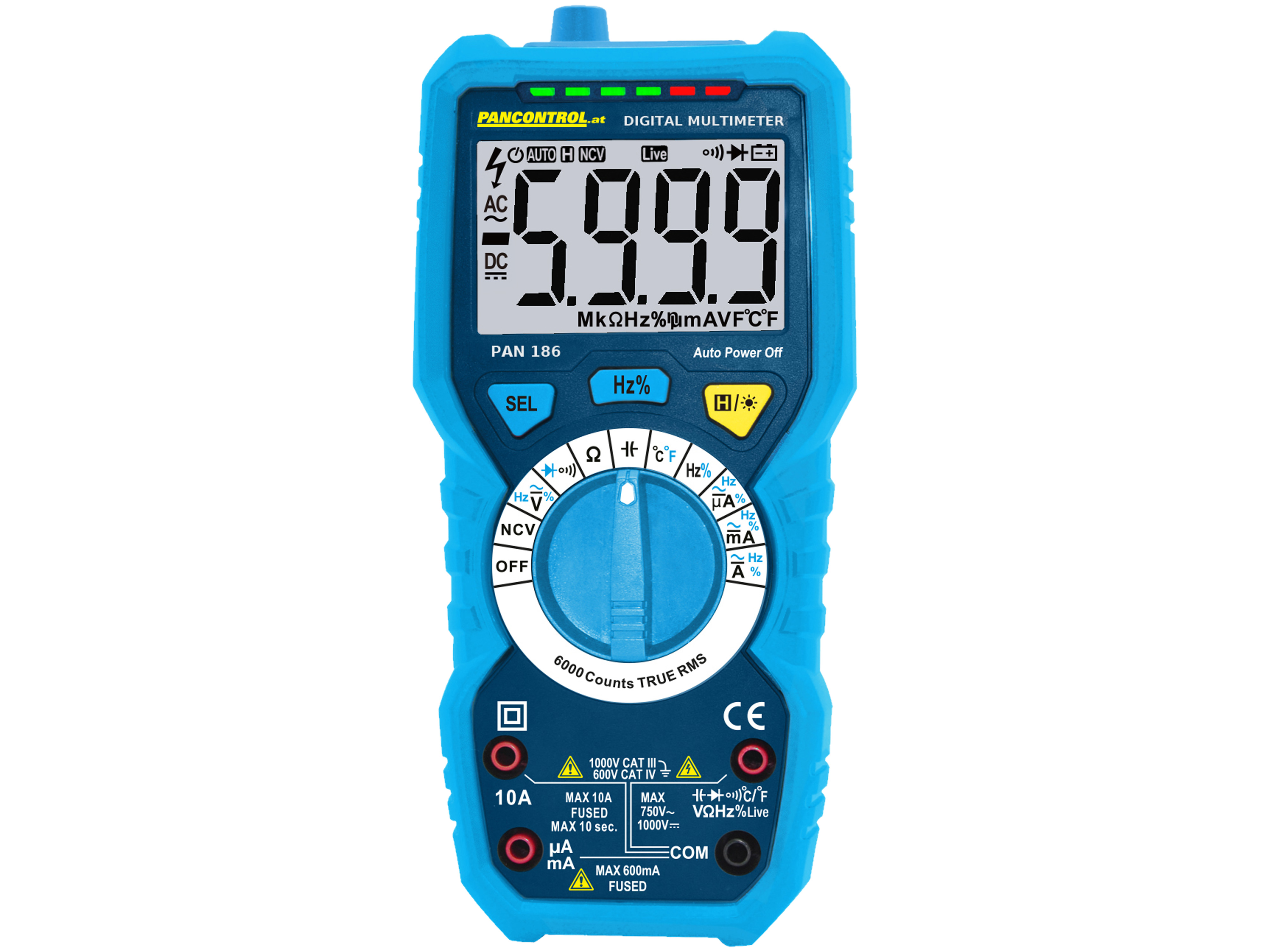 PANCONTROL True-RMS Multimeter PAN 186 PANCONTROL True-RMS Multimeter PAN 186