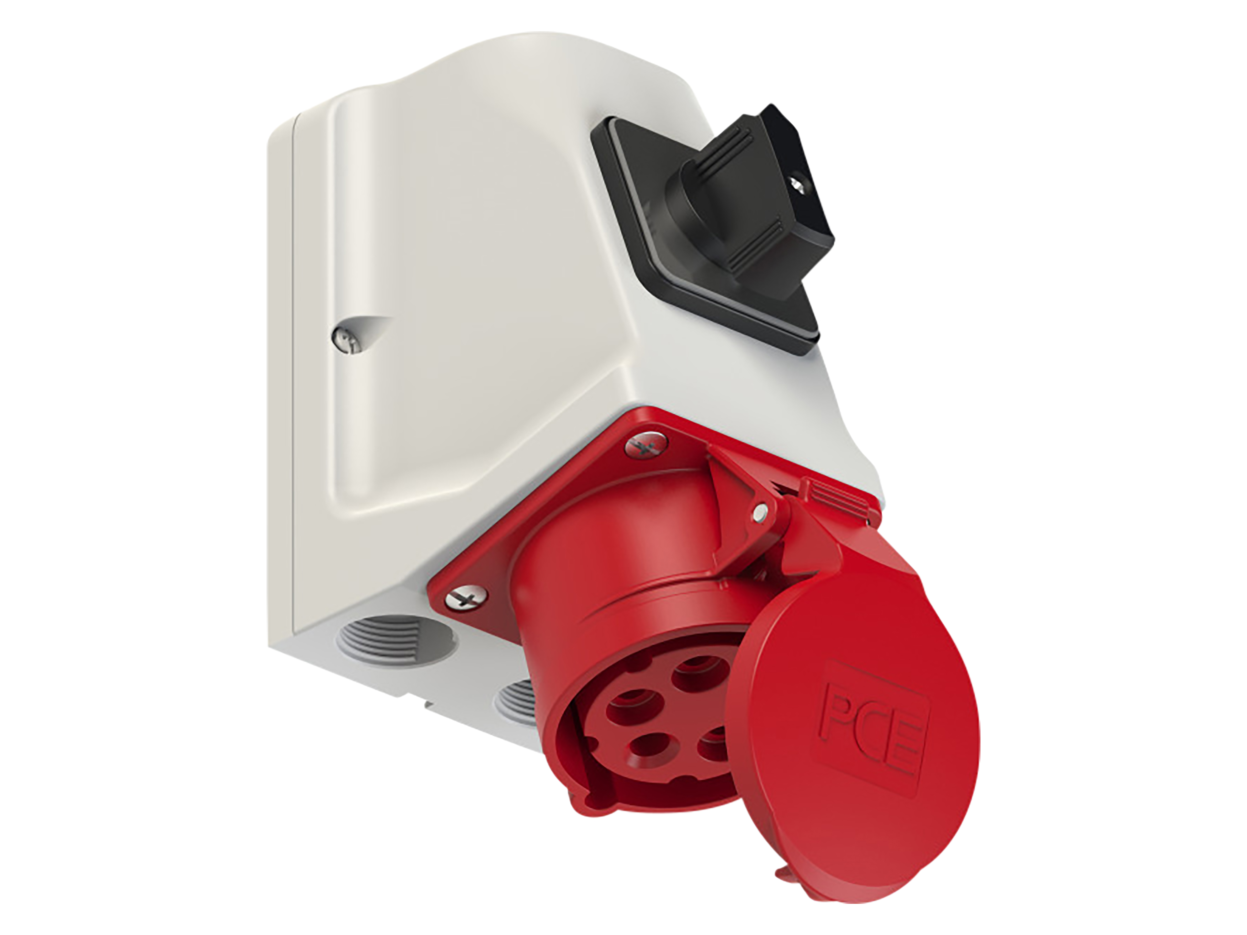 PCE CEE-Anbaukupplung Schalter, 5-polig, 16 A, 400 V, IP44 PCE CEE-Anbaukupplung Schalter, 5-polig, 16 A, 400 V, IP44