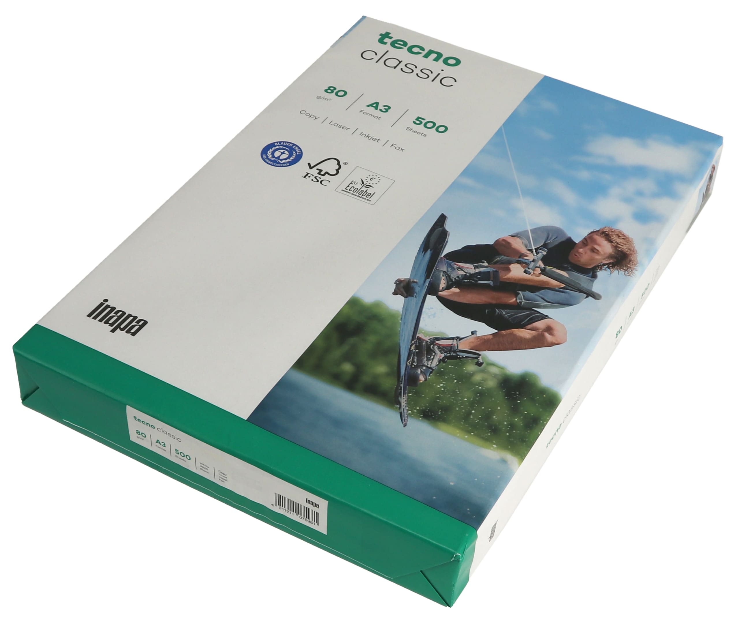 INAPA Kopierpapier, Tecno Classic, A3, 80 g/m², 500 Blatt INAPA Kopierpapier, Tecno Classic, A3, 80 g/m², 500 Blatt