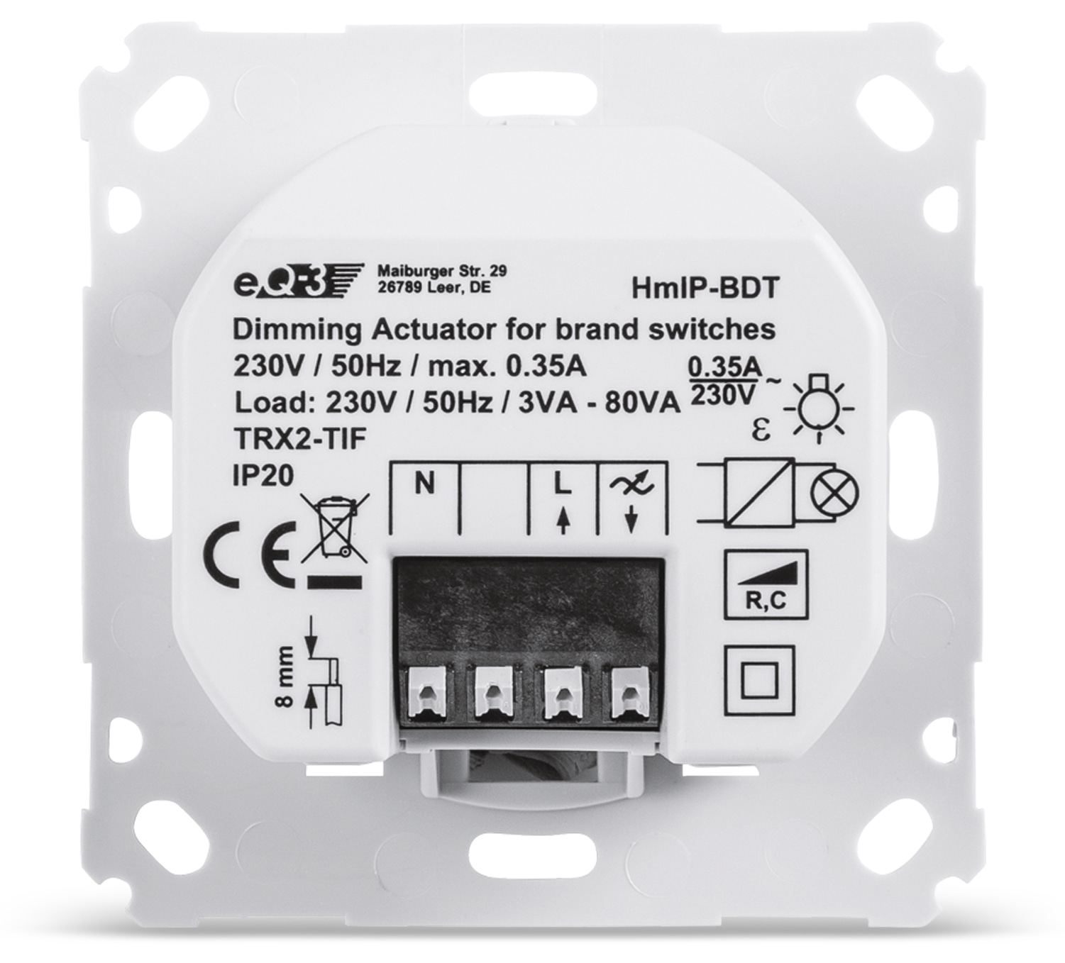 HOMEMATIC IP Smart Home 143166A0 Dimmaktor HOMEMATIC IP Smart Home 143166A0 Dimmaktor