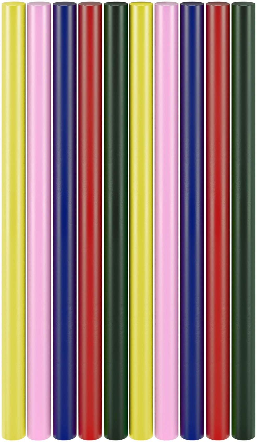 GOOBAY TOOLS Heißklebesticks, 77856, 11 mm, 5 Farben, 10 Stück GOOBAY TOOLS Heißklebesticks, 77856, 11 mm, 5 Farben, 10 Stück