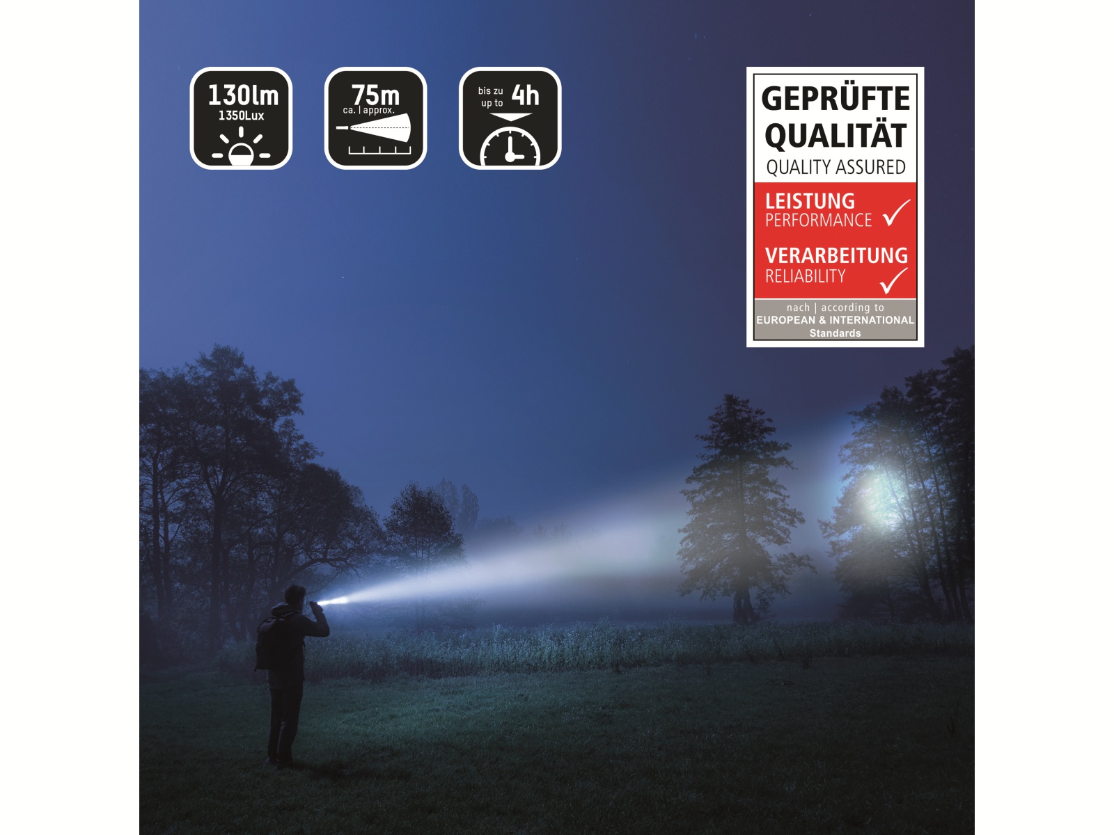 ANSMANN LED-Taschenlampe Future T120, Alu, 130 lm, batteriebetrieben ANSMANN LED-Taschenlampe Future T120, Alu, 130 lm, batteriebetrieben