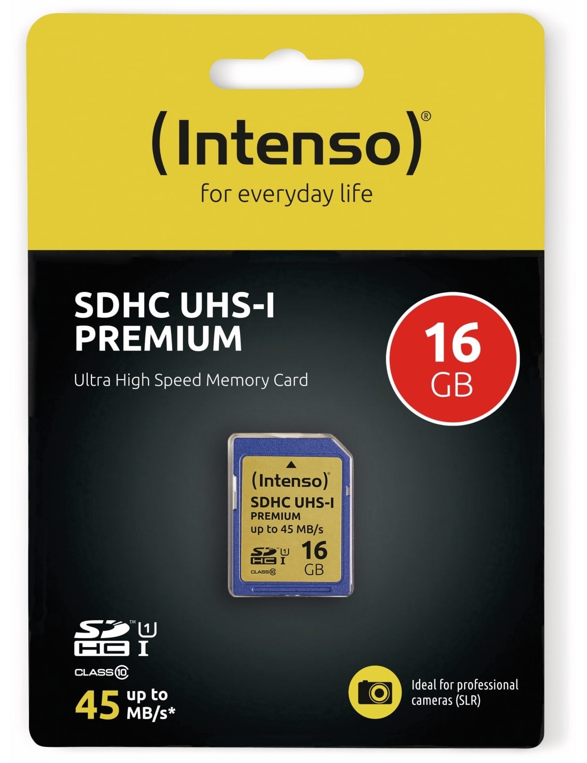 INTENSO SDHC Card 3421470, 16 GB, Class 10, UHS-I INTENSO SDHC Card 3421470, 16 GB, Class 10, UHS-I
