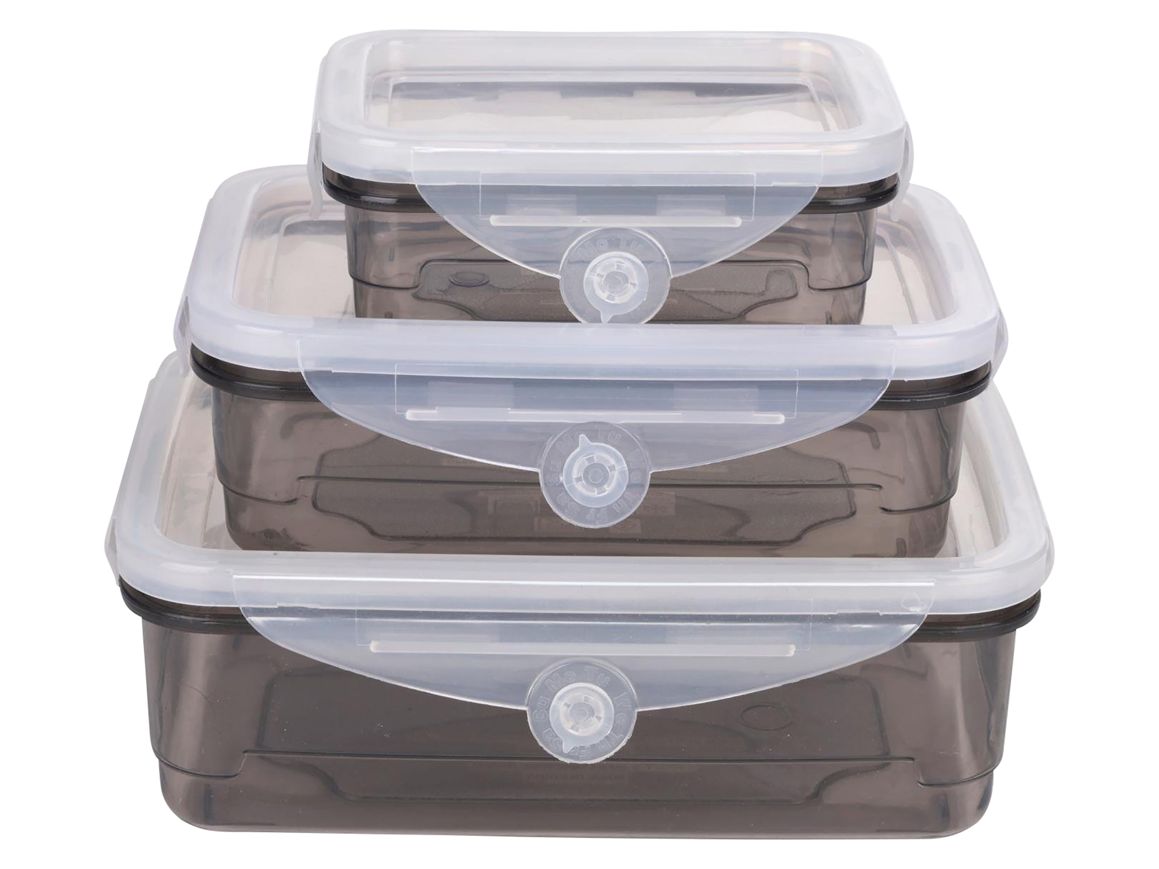 ALPINA Frischhaltedosen mit Deckel, 3 Stück, 170ml, 450ml, 850ml
