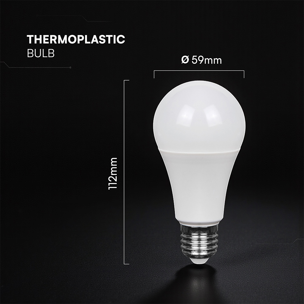 V-TAC LED-Lampe VT-2173506, EEK: F, 10,5W, 1055lm, 3000K, E27, A60, 200° V-TAC LED-Lampe VT-2173506, EEK: F, 10,5W, 1055lm, 3000K, E27, A60, 200°