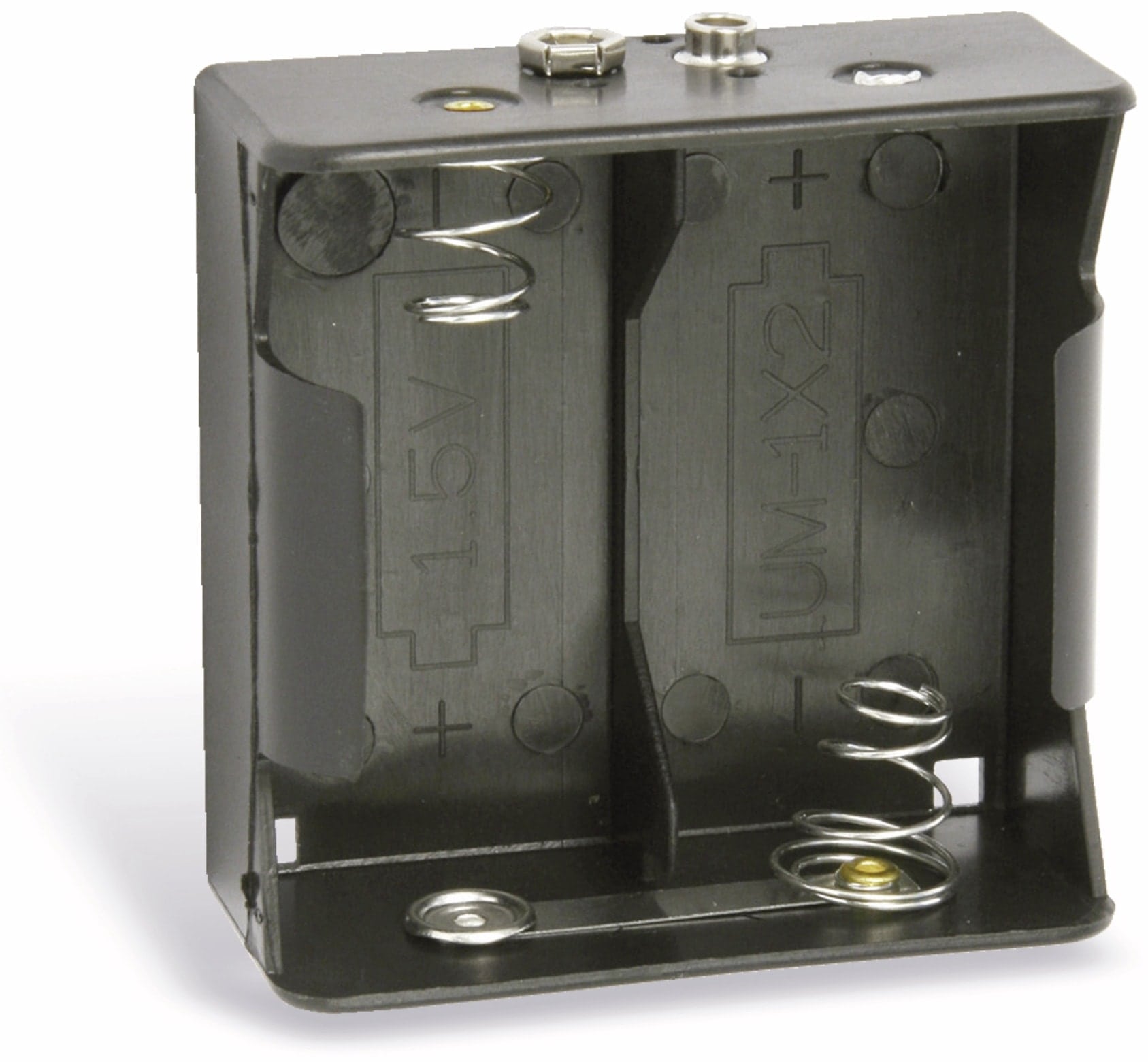 GOOBAY Batteriehalter, 2x Mono, Clipanschluss GOOBAY Batteriehalter, 2x Mono, Clipanschluss