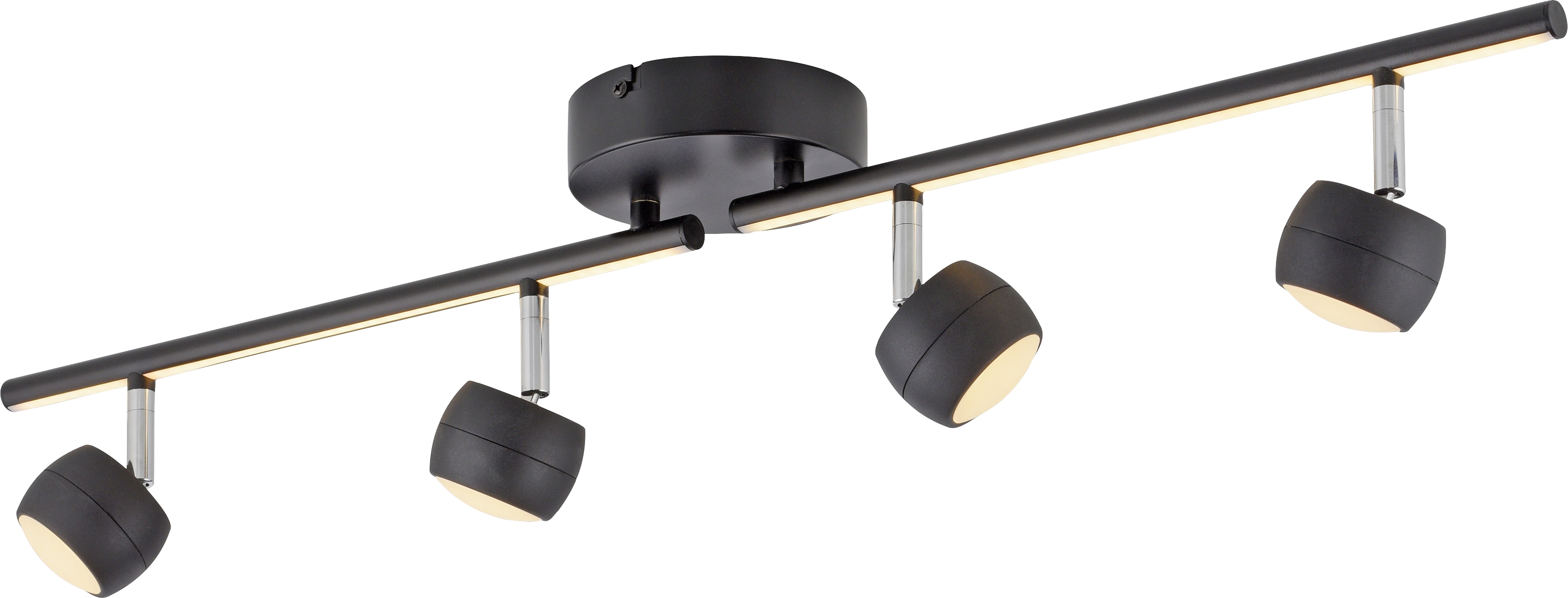 JUST LIGHT LED-Deckenleuchte 11402-18, 20,40W, 3000K, 2360lm, warmweiß, IP20, schwarz JUST LIGHT LED-Deckenleuchte 11402-18, 20,40W, 3000K, 2360lm, warmweiß, IP20, schwarz