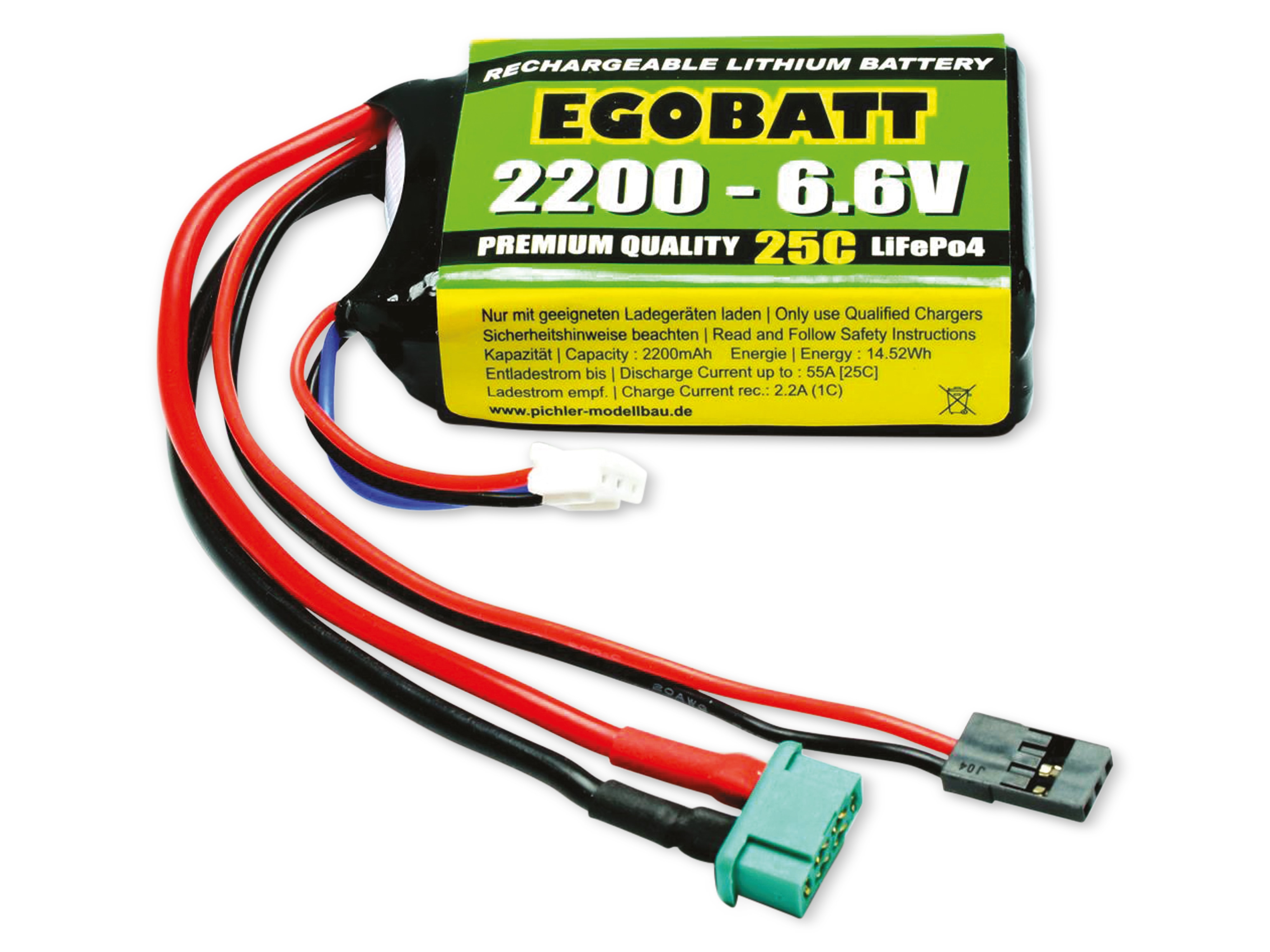 PICHLER LiFe Akku EGOBATT 2200 - 6.6V (25C) PICHLER LiFe Akku EGOBATT 2200 - 6.6V (25C)