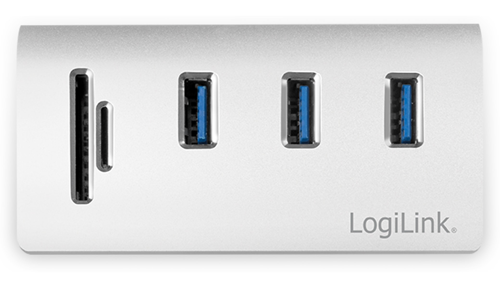 LOGILINK USB-HUB CR0045, 3x USB-A, integrierter Cardreader LOGILINK USB-HUB CR0045, 3x USB-A, integrierter Cardreader