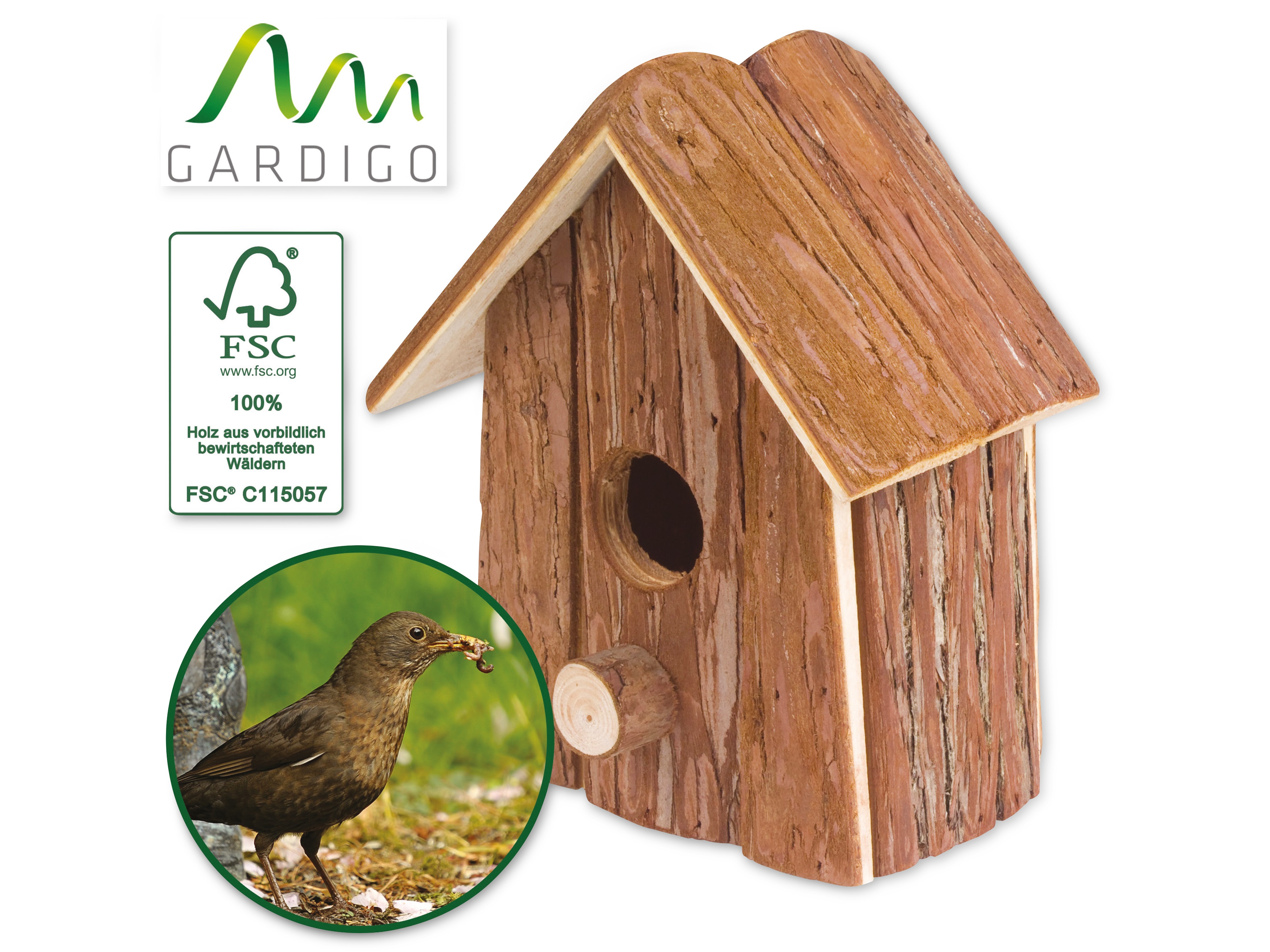 GARDIGO Vogelhaus Natur, FSC GARDIGO Vogelhaus Natur, FSC