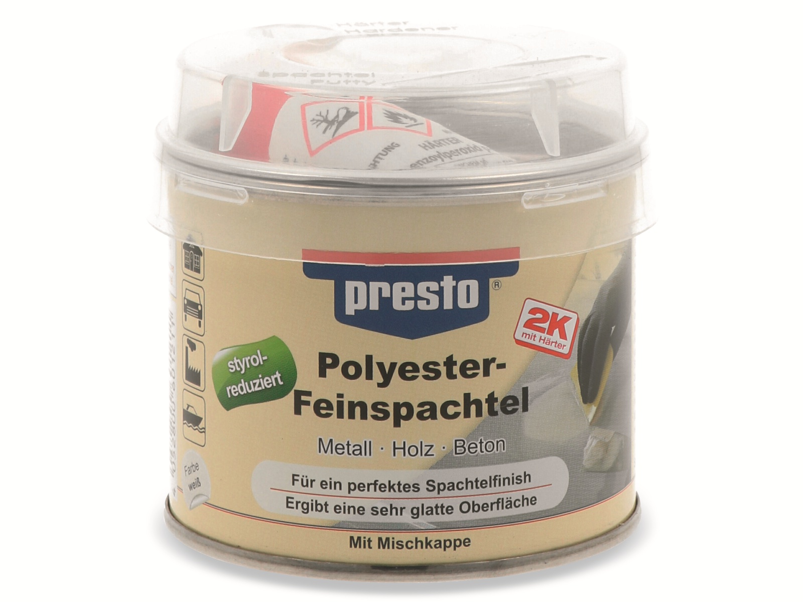 PRESTO Polyester Feinspachtel 250g, PRESTO Polyester Feinspachtel 250g,