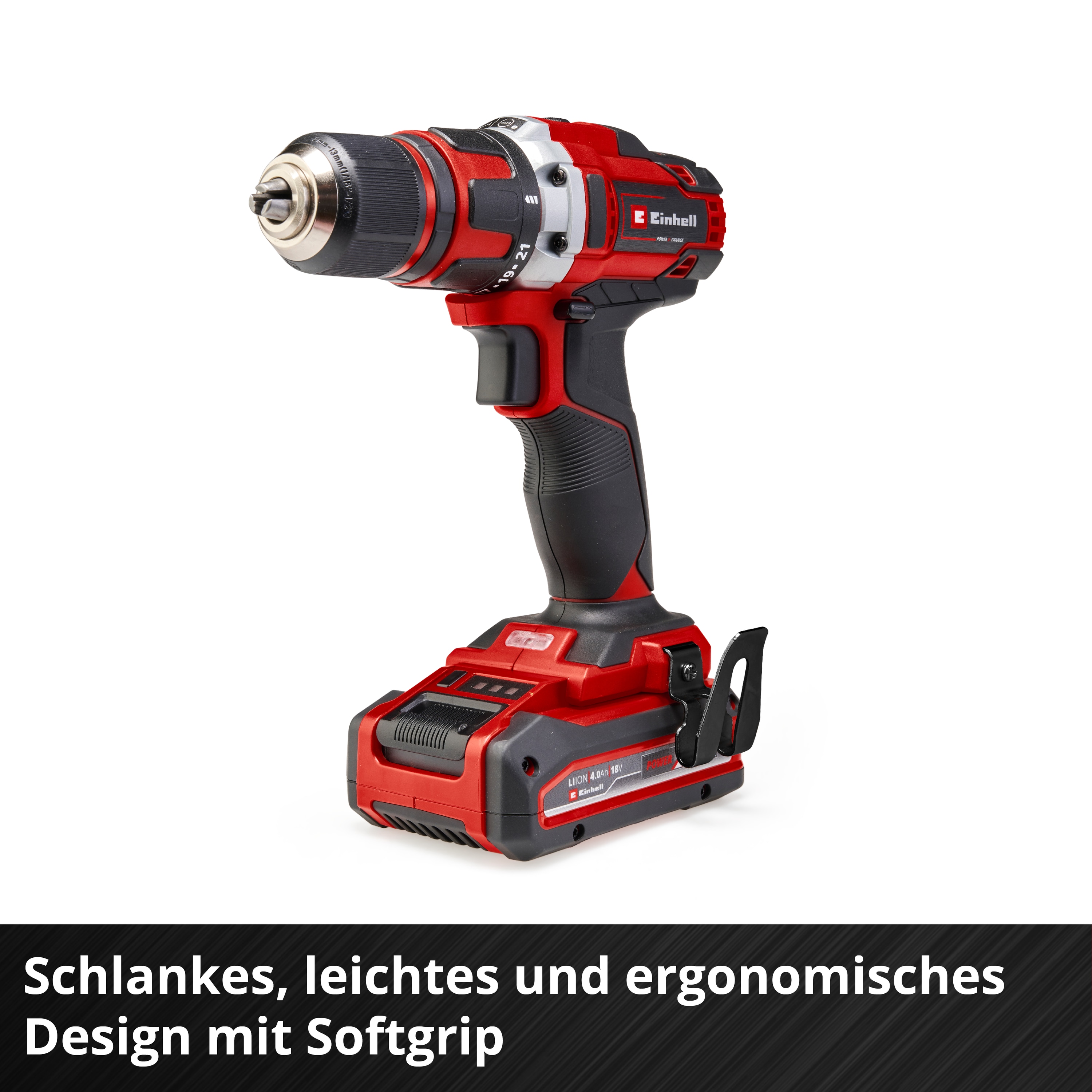 EINHELL Akku-Bohrschrauber TE-CD 18/40 Li Solo + Systemkoffer E-Case S-F EINHELL Akku-Bohrschrauber TE-CD 18/40 Li Solo + E-Box Koffer S-F