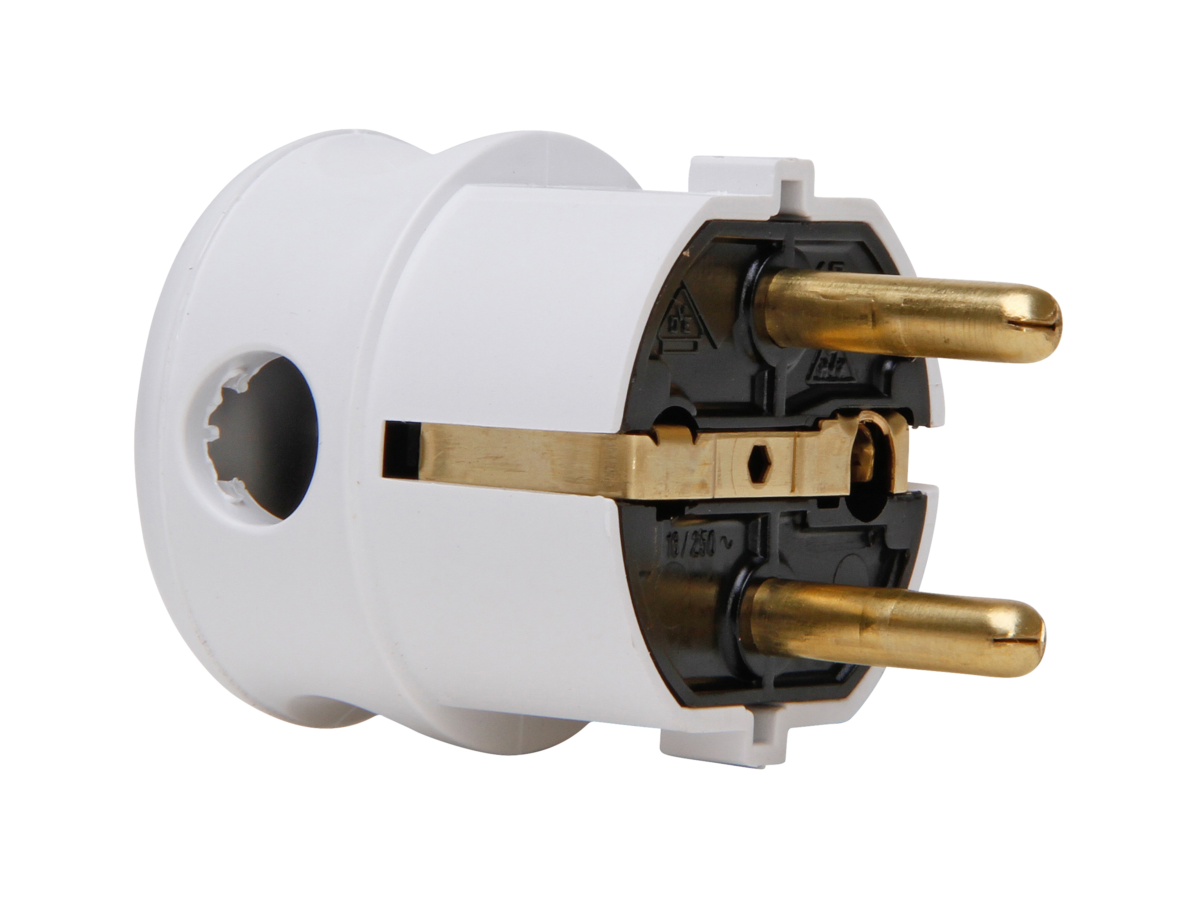 KOPP Schutzkontakt-Winkelstecker 178501006, cremeweiß KOPP Schutzkontakt-Winkelstecker 178501006, cremeweiß