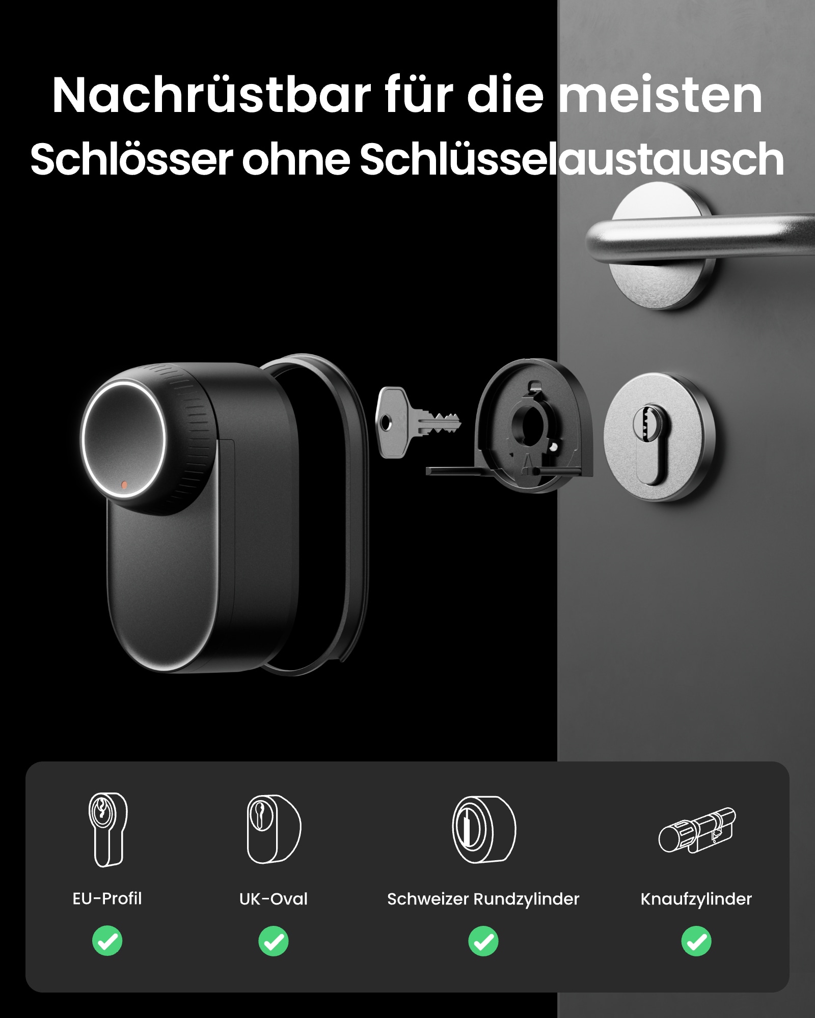 SWITCHBOT Elektronisches Türschloss Smart Lock Ultra, schwarz SWITCHBOT Elektronisches Türschloss Smart Lock Ultra, schwarz