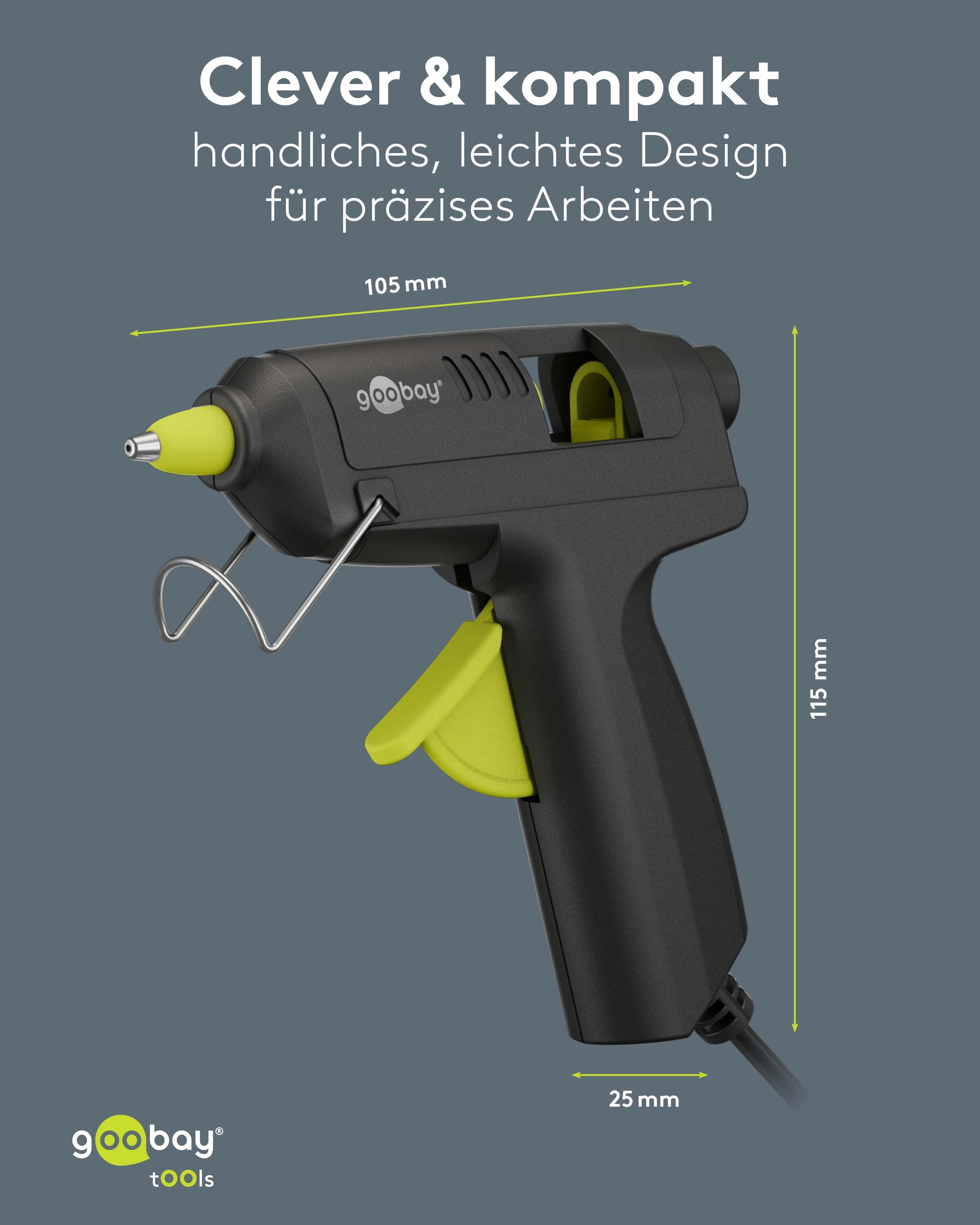 GOOBAY TOOLS Heißklebepistole Advanced, 77825, 20 W, inkl. 50 Klebesticks GOOBAY TOOLS Heißklebepistole Advanced, 77825, 20 W, inkl. 50 Klebesticks