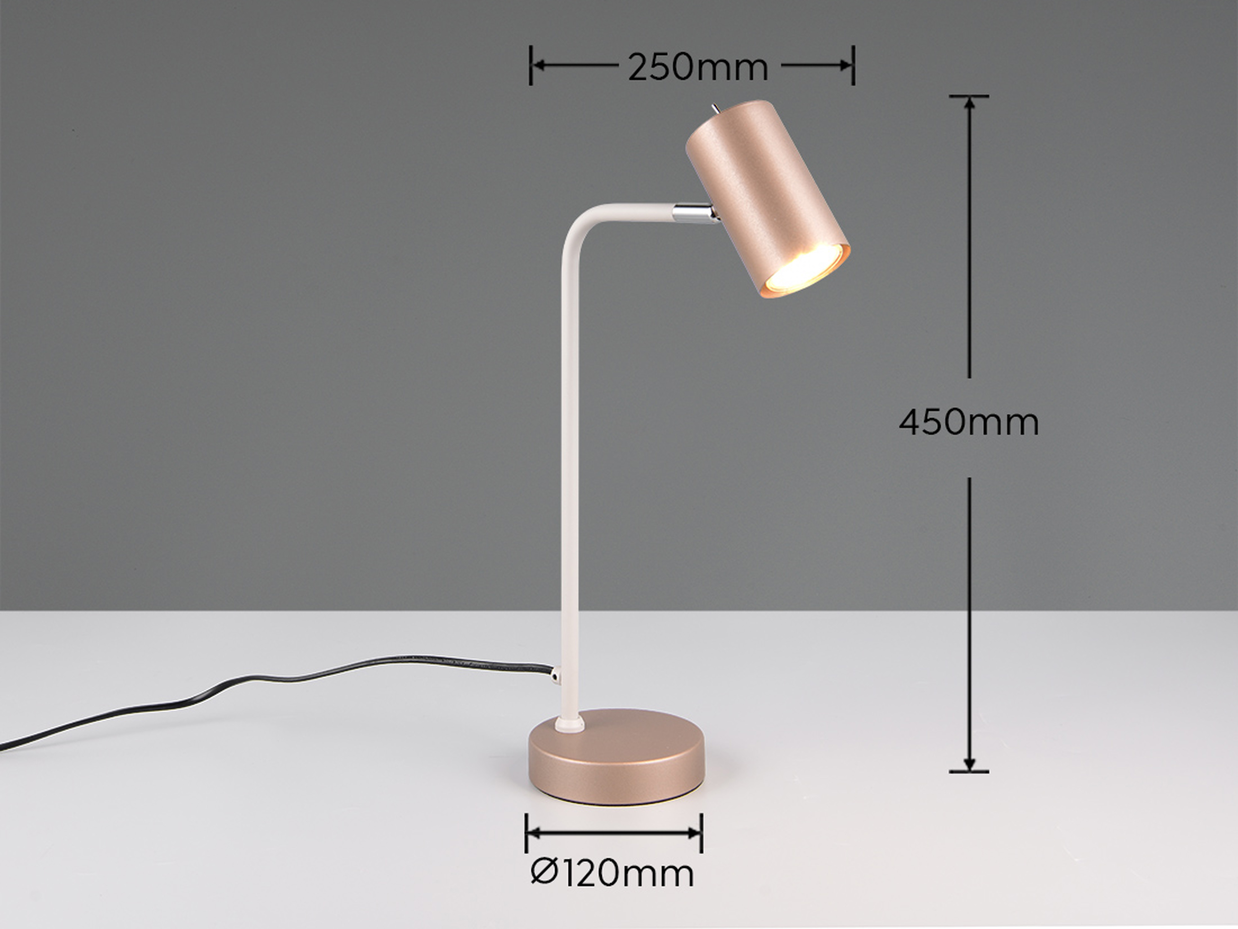 TRIO Tischleuchte MARLEY 512400165, GU10, ohne LM, IP20, Coffee TRIO Tischleuchte MARLEY 512400165, GU10, ohne LM, IP20, Coffee