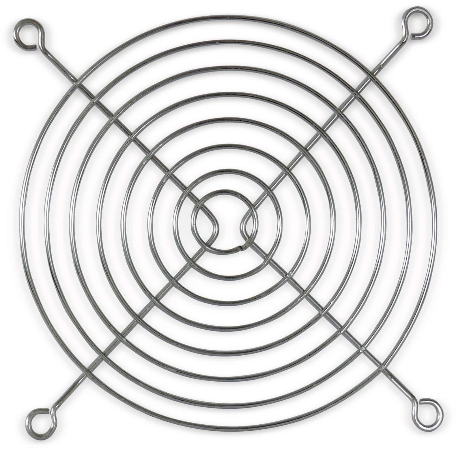 Lüftergitter 120x120 mm, Metall verchromt Lüftergitter 120x120 mm, Metall verchromt