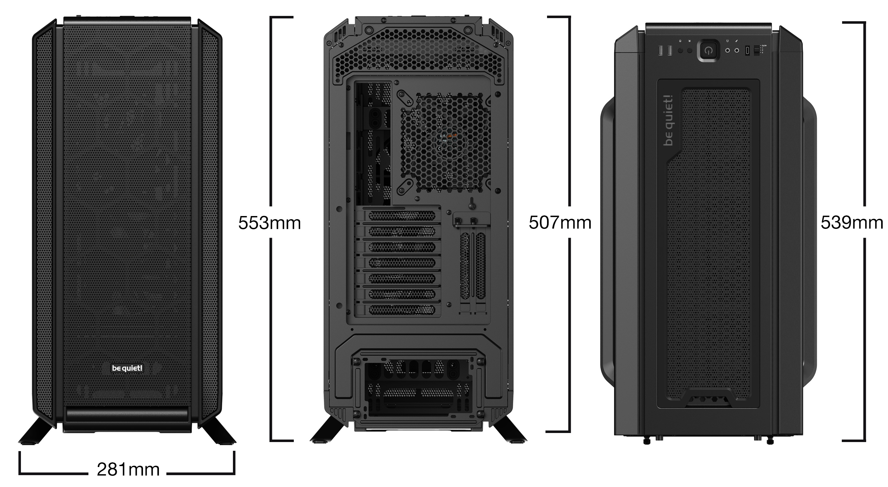 BE QUIET! Midi Tower Silent Base 802 Window Black BE QUIET! Midi Tower Silent Base 802 Window Black