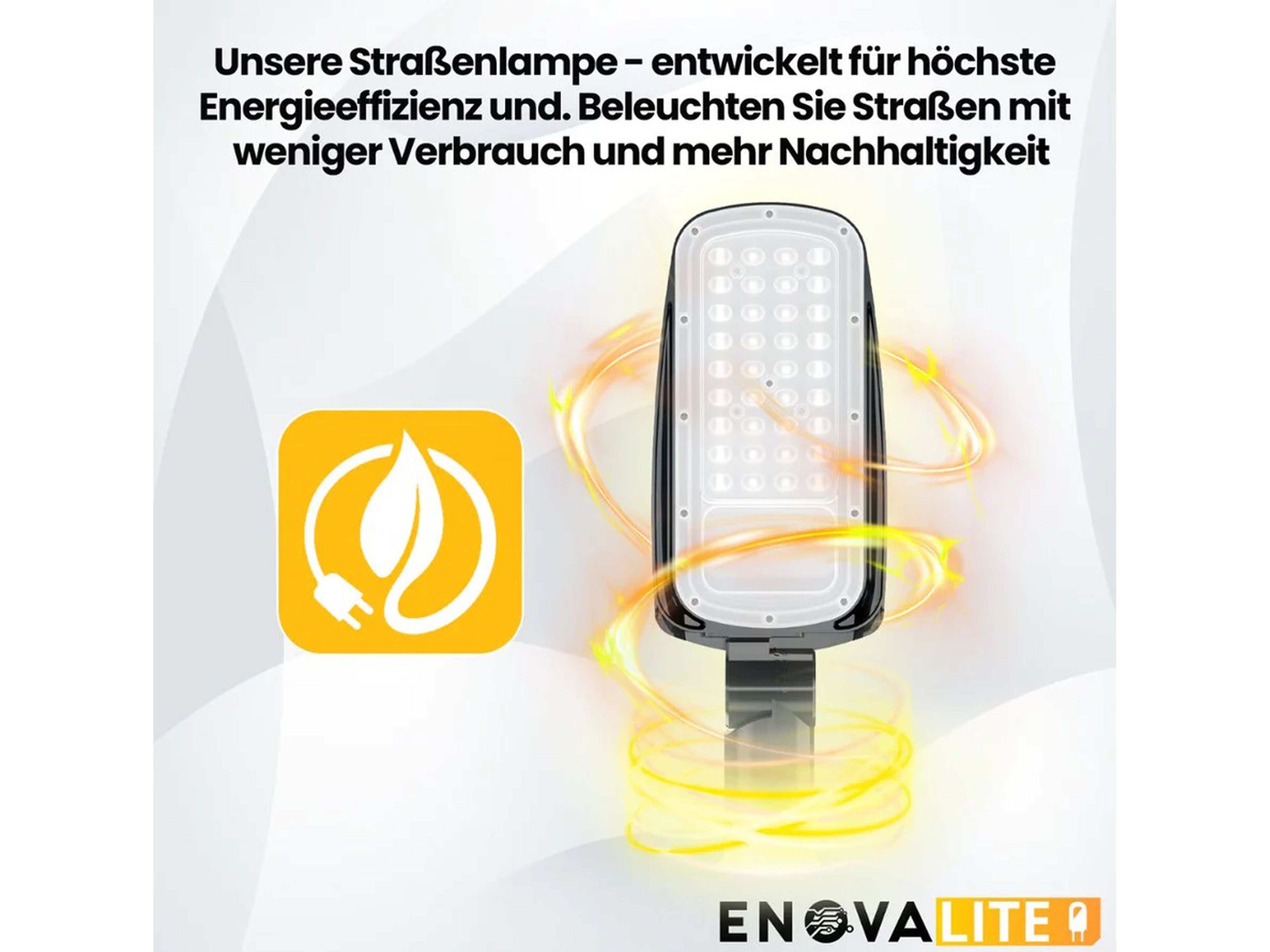 ENOVALITE LED-Straßenleuchte, EEK: D, 50W, 7000lm, 5000K, IP65 ENOVALITE LED-Straßenleuchte, EEK: D, 50W, 7000lm, 5000K, IP65