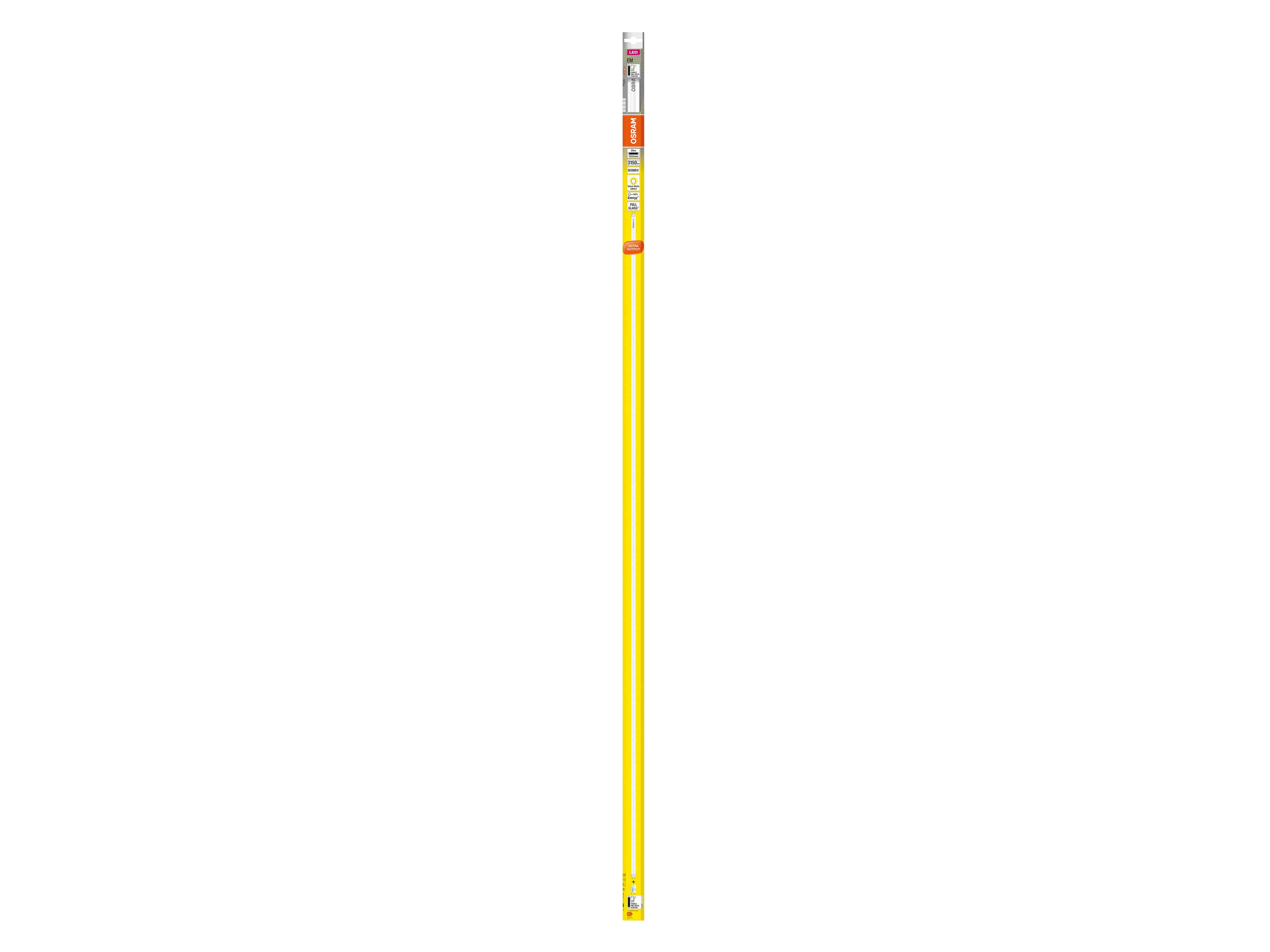 OSRAM LED-Röhre, T8, 1500mm, G13, EEK: F, 29W, 3150lm, 3000K OSRAM LED-Röhre, T8, 1500mm, G13, EEK: F, 29W, 3150lm, 3000K