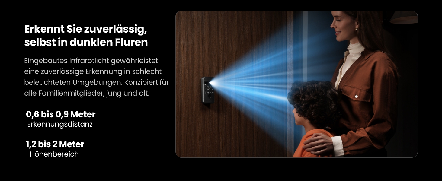 SWITCHBOT Smartes Codeschloss, Keypad Vision für Lock, schwarz SWITCHBOT Smartes Codeschloss, Keypad Vision für Lock, schwarz