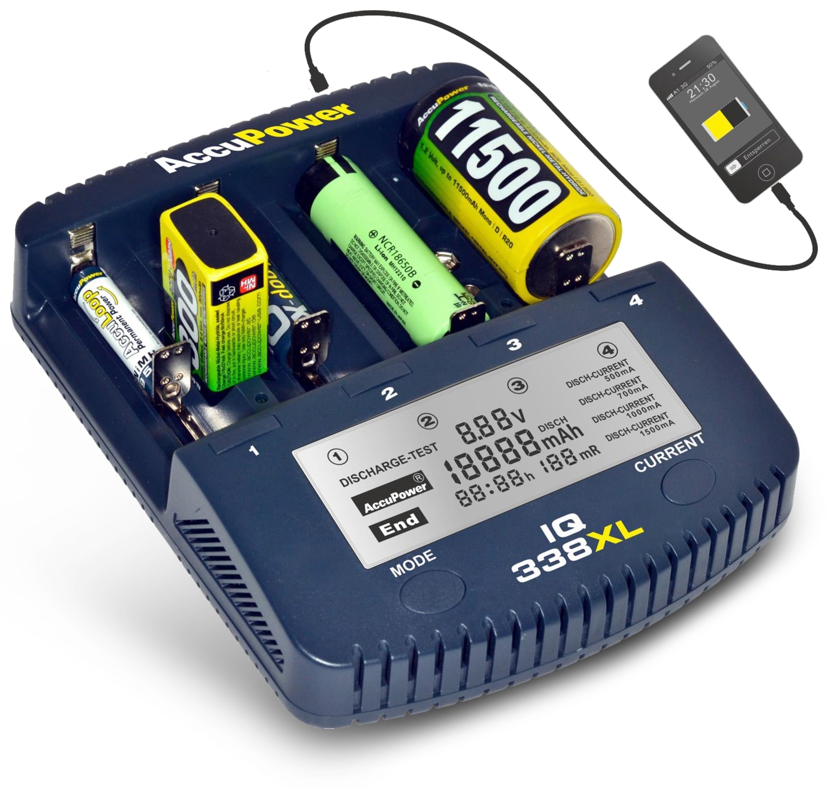 Ladegerät ACCUPOWER IQ338XL Ladegerät ACCUPOWER IQ338XL
