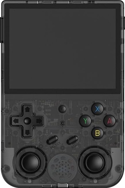 ANBERNIC Tragbare Spielkonsole, RG353V, Transparent Schwarz