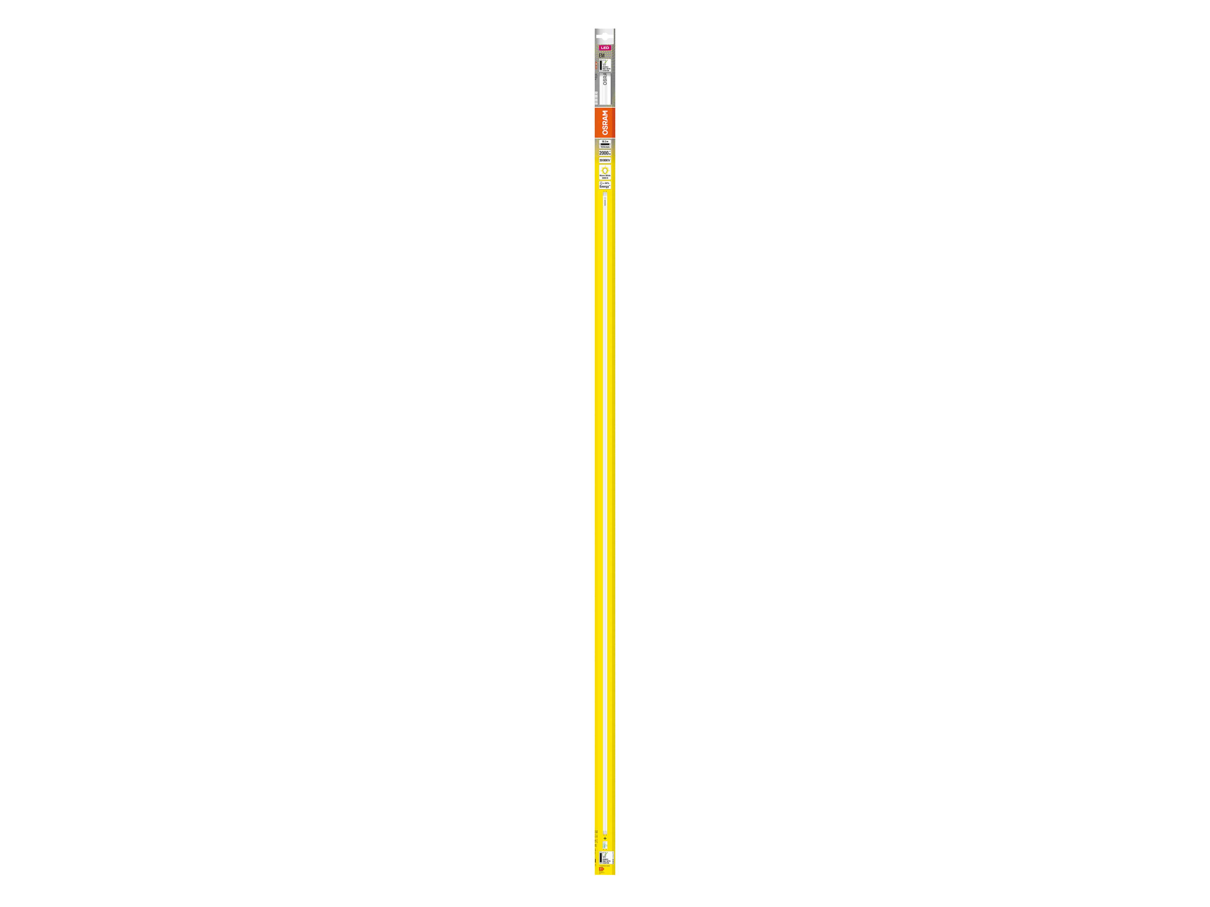 OSRAM LED-Röhre, T8, 1500mm, G13, EEK: F, 18,3W, 2000lm, 3000K, PC OSRAM LED-Röhre, T8, 1500mm, G13, EEK: F, 18,3W, 2000lm, 3000K, PC