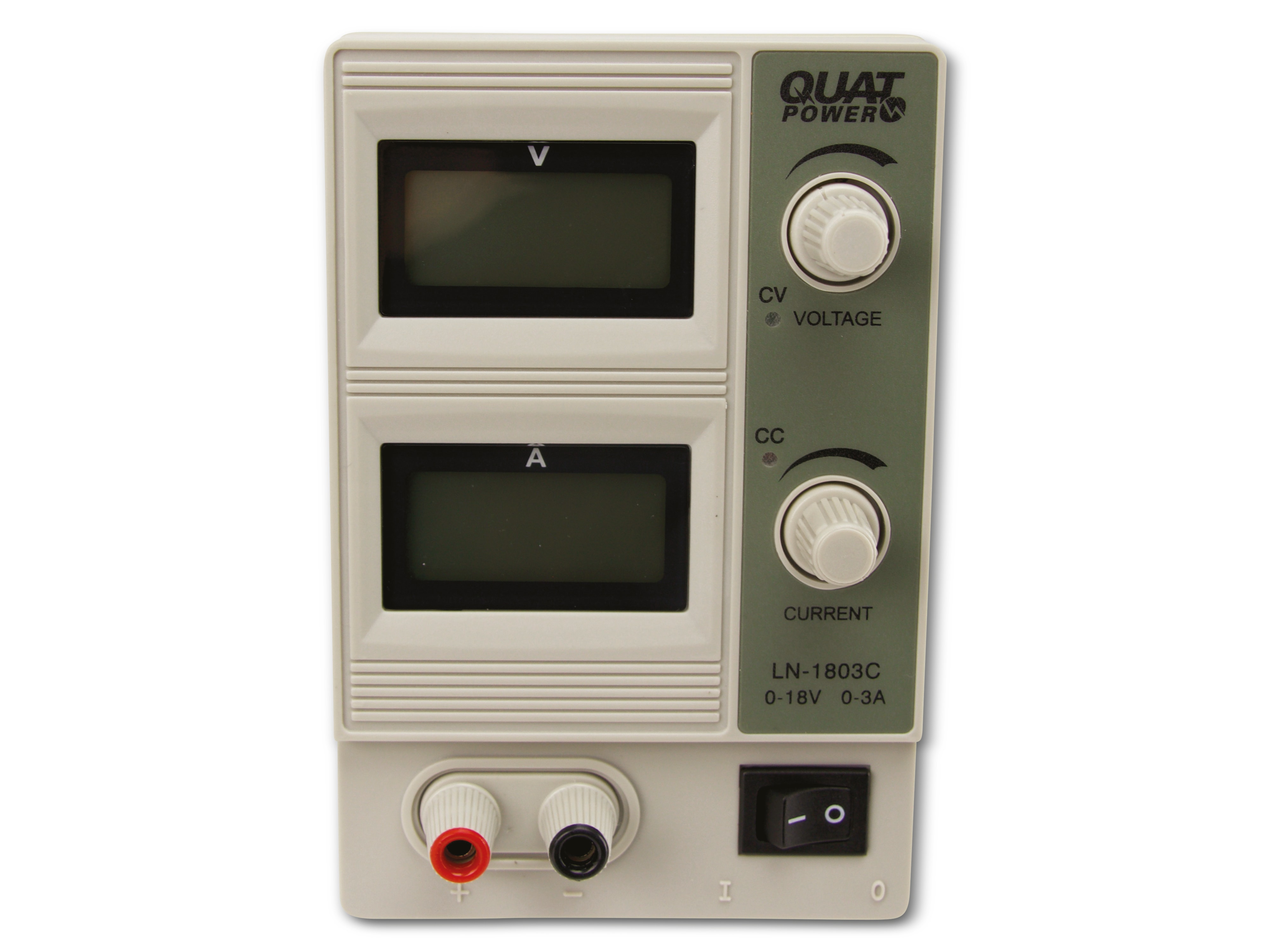 QUATPOWER Regelbares Labornetzgerät LN-1803C, 0...18 V-/0...3 A, Sicherheitstransformator
