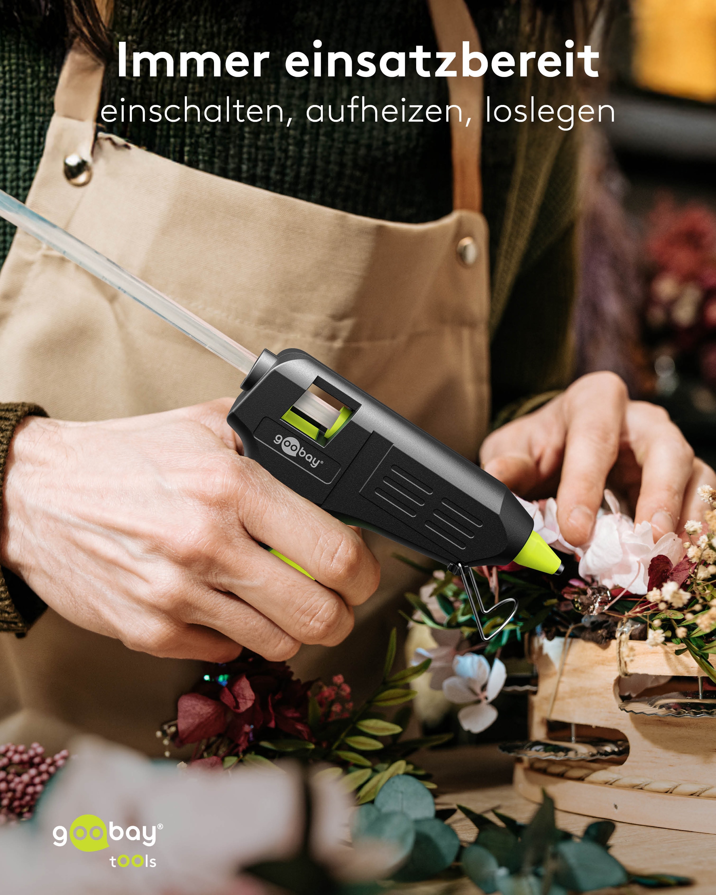 GOOBAY TOOLS Heißklebepistole Superior, 77826, 40 W, inkl. 20 Klebesticks GOOBAY TOOLS Heißklebepistole Superior, 77826, 40 W, inkl. 20 Klebesticks