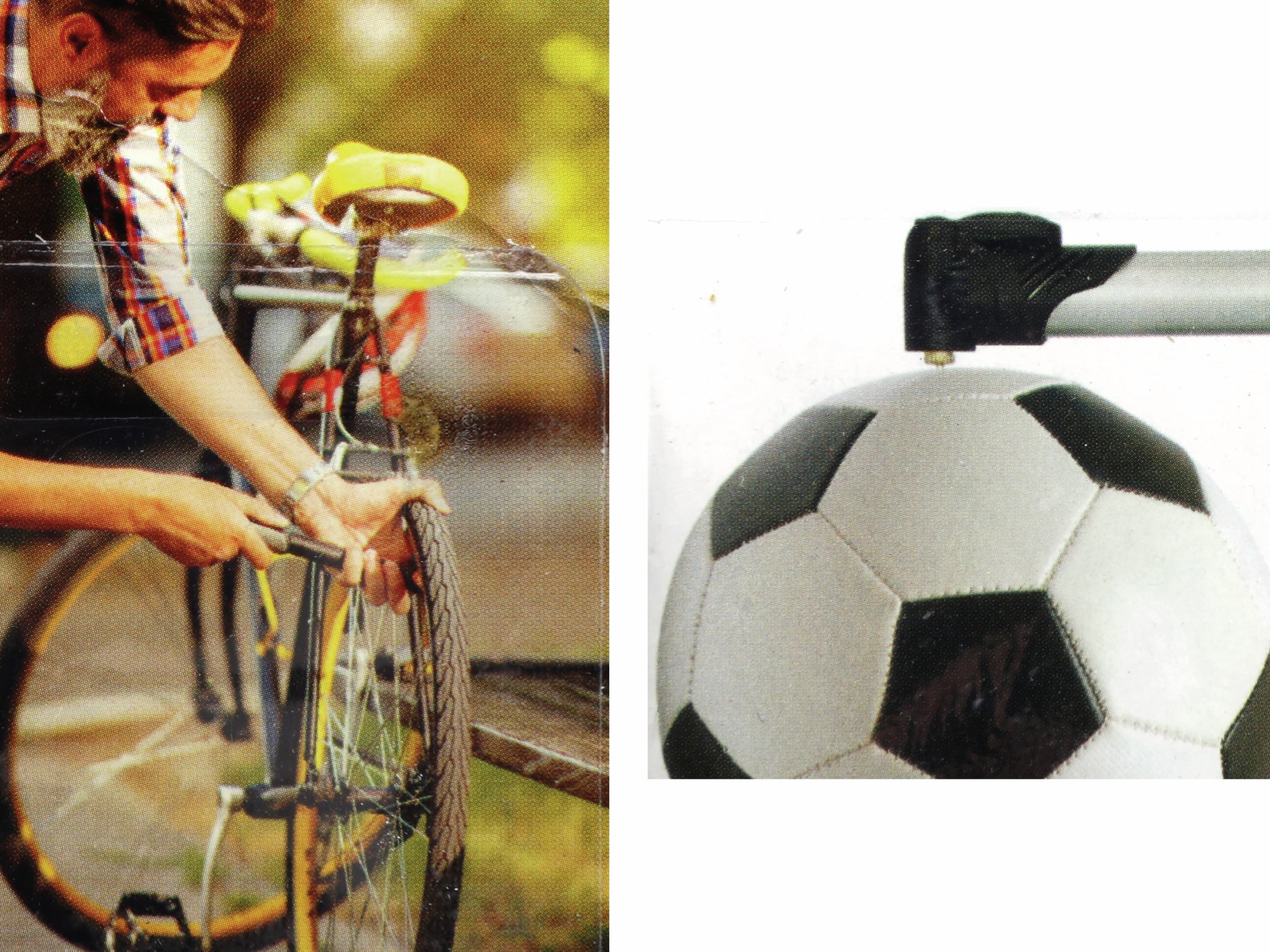 DUNLOP Mini Fahrrad und Ball Luftpumpe mit 3 Adaptern DUNLOP Mini Fahrrad und Ball Luftpumpe mit 3 Adaptern
