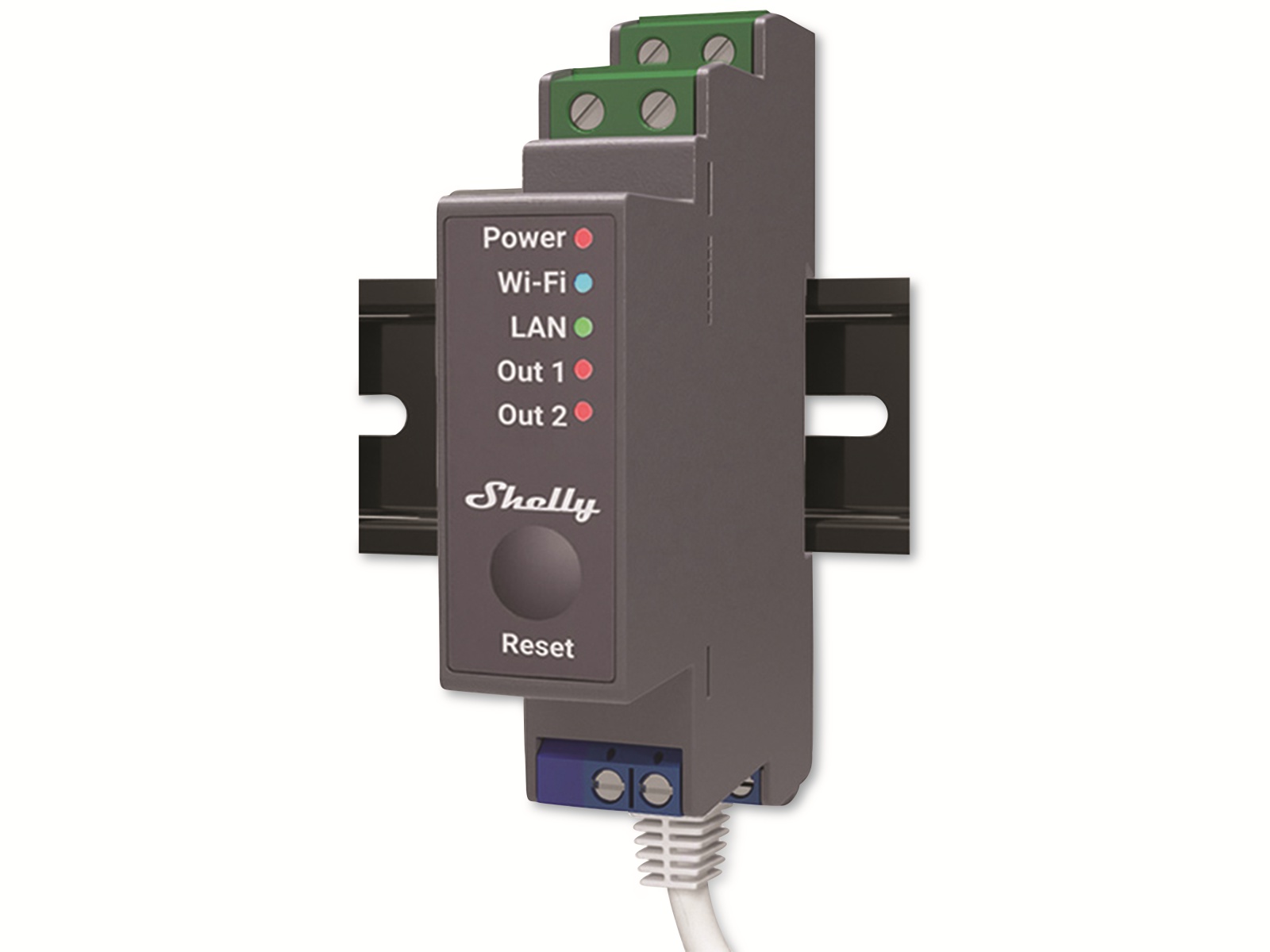 SHELLY WLAN-Schaltaktor Pro 2, 25 A, LAN-Anschluss, Bluetooth SHELLY WLAN-Schaltaktor Pro 2, 25 A, LAN-Anschluss, Bluetooth