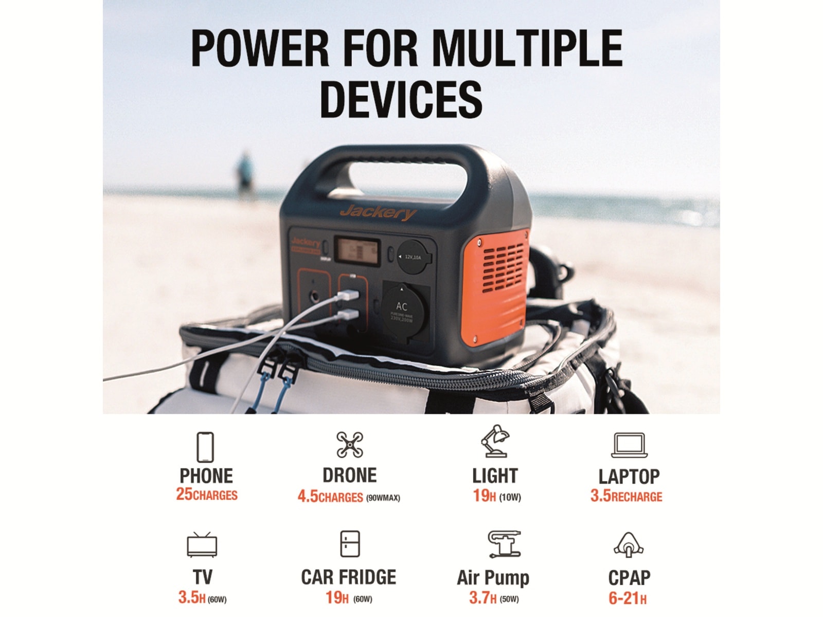 JACKERY Powerstation-Set Explorer 240EU + 100 W Solarmodul JACKERY Powerstation-Set Explorer 240EU + 100 W Solarmodul