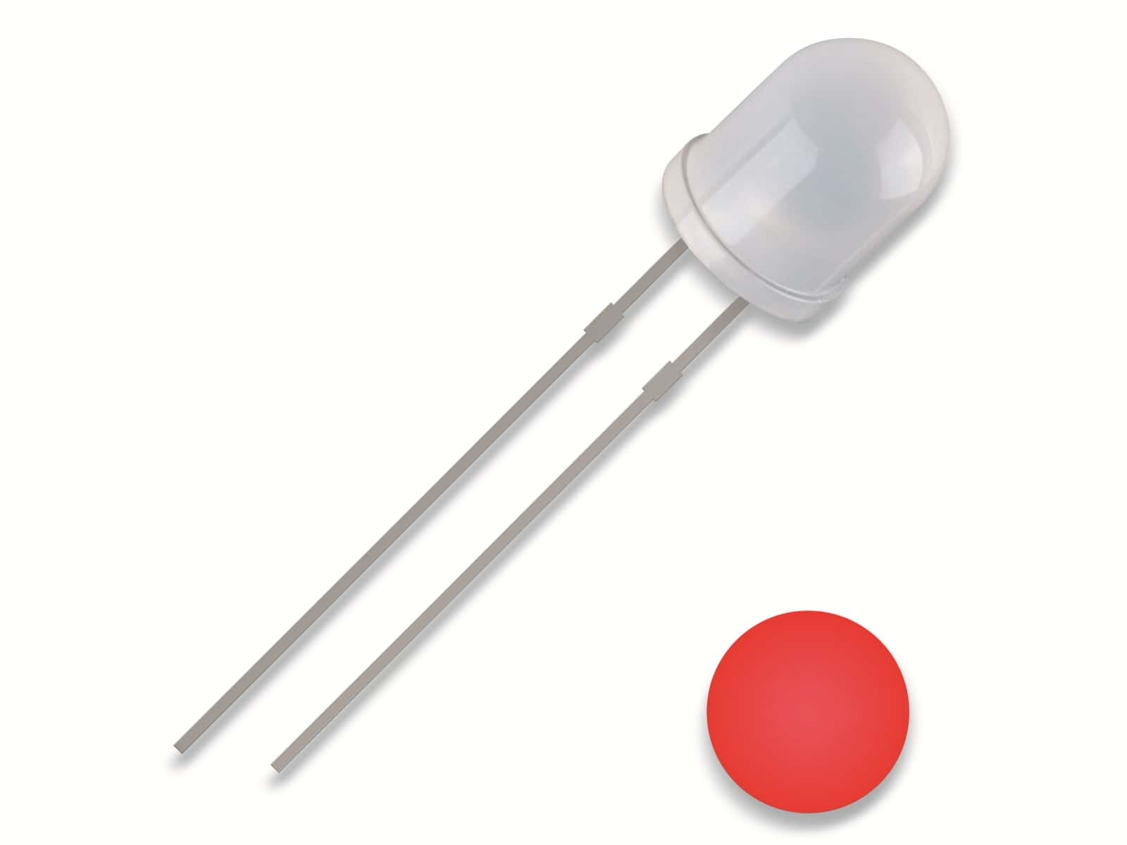 QUADRIOS LED, 5 mm, 2,54 mm, rot QUADRIOS LED, 5 mm, Lichtfarbe: Rot, Gehäusefarbe: Diffus, 700 mcd, 625 nm, 2,54 mm