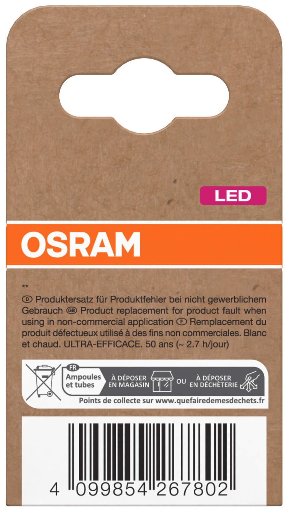 OSRAM LED-Reflektorlampe, GU10, 3,3 W, 2700 K, EEK: A, 600 lm, warmweiß OSRAM LED-Reflektorlampe, GU10, 3,3 W, 2700 K, EEK: A, 600 lm, warmweiß