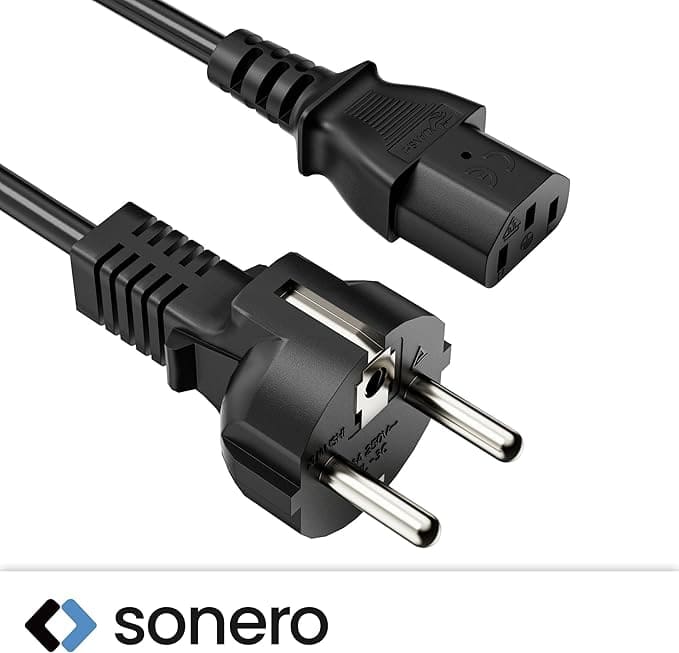 SONERO Netzkabel Schutzkontaktstecker, X-SKG-C13G-030B, gerade, schwarz, 3m SONERO Netzkabel Schutzkontaktstecker, X-SKG-C13G-030B, gerade, schwarz, 3m