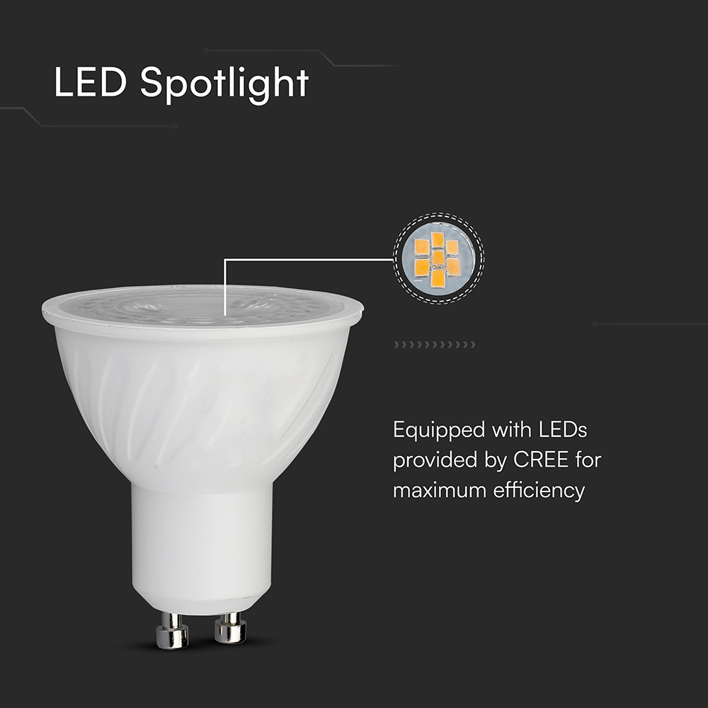 V-TAC LED-Lampe VT-211966, 6W, EEK: F, 445lm, 4000 K, PAR16, GU10, 38°, dimmbar V-TAC LED-Lampe VT-211966, 6W, EEK: F, 445lm, 4000 K, PAR16, GU10, 38°, dimmbar