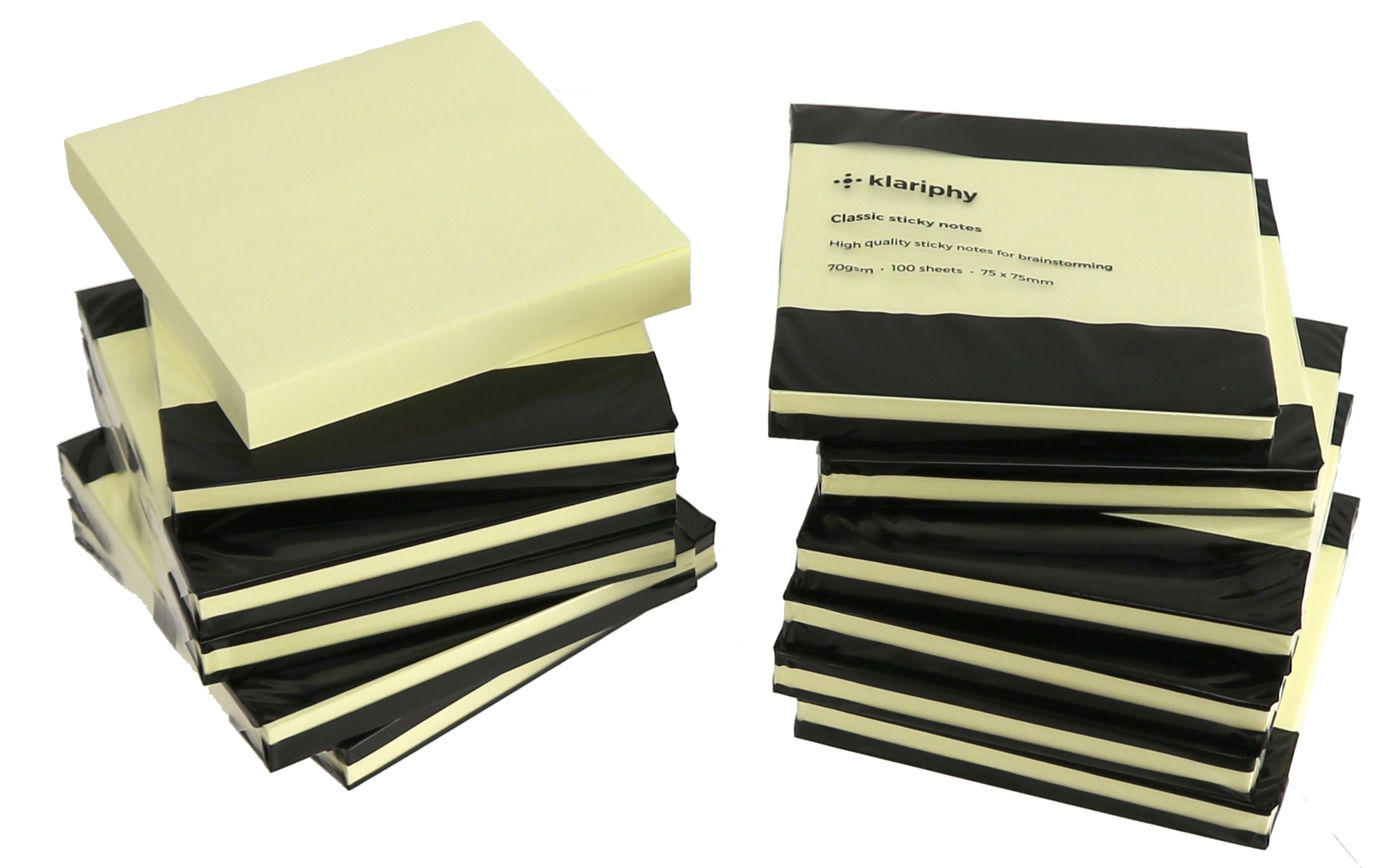 Haftnotizen, KLARIPHY, 75x75mm, 1200 Blatt Haftnotizen, KLARIPHY, 75x75mm, 1200 Blatt