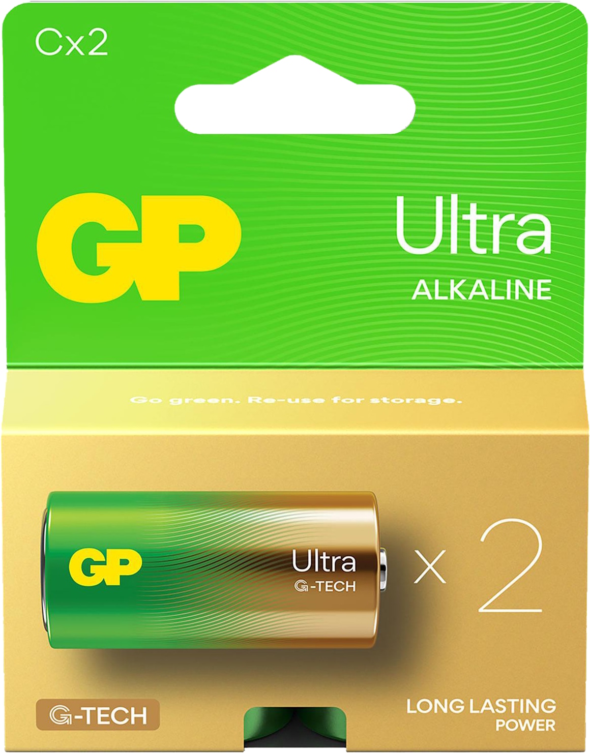 GP C-Baby-Batterie Alkaline Ultra, 1,5 V, 2 Stück GP C-Baby-Batterie Alkaline Ultra, 1,5 V, 2 Stück