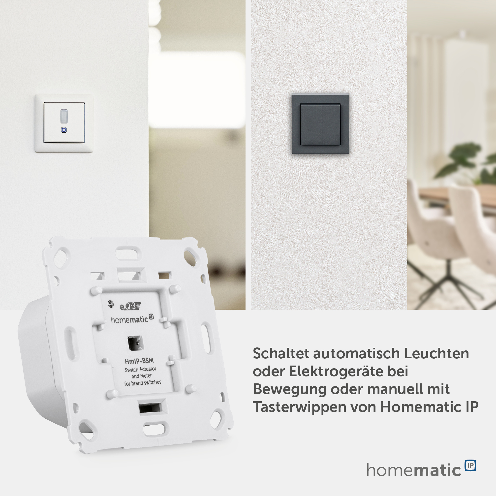 HOMEMATIC IP Smart Home 142720A0 Schalt-Mess-Aktor, 5 A, Unterputz HOMEMATIC IP Smart Home 142720A0 Schalt-Mess-Aktor, 5 A, Unterputz