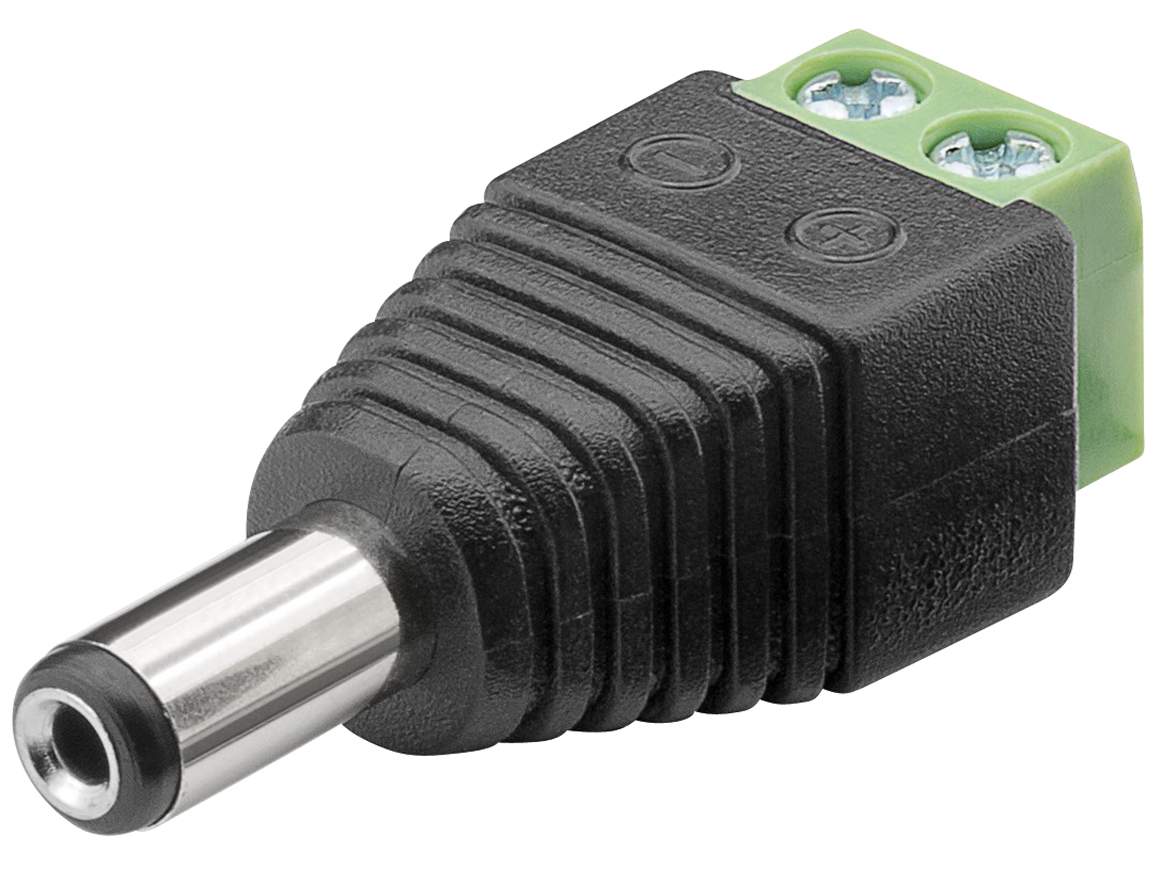 GOOBAY Terminal Block 76747, 2-pin auf DC-Stecker (5.50x2.10 mm) GOOBAY Terminal Block 76747, 2-pin auf DC-Stecker (5.50x2.10 mm)