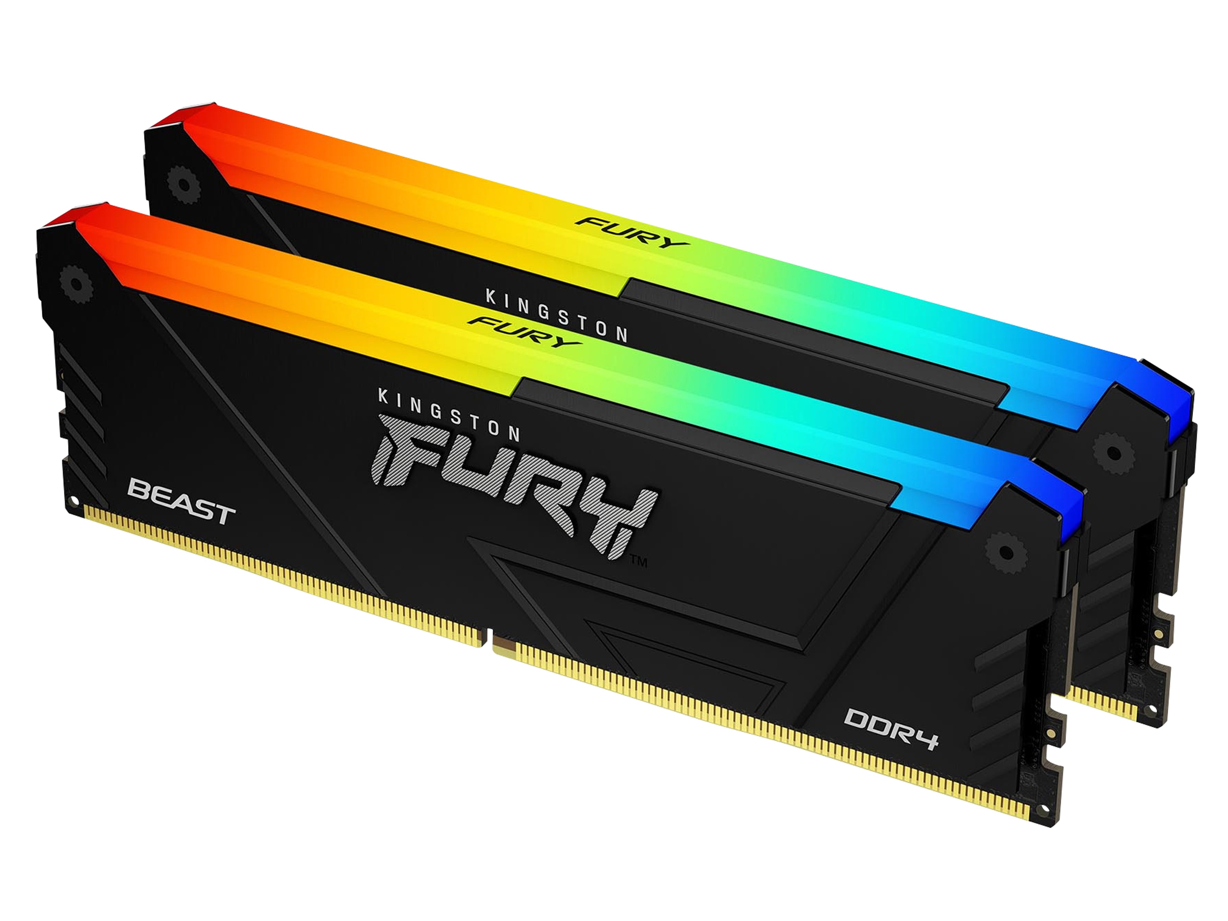 KINGSTON Arbeitsspeicher FURY Beast RGB Black XMP KF432C16BB2AK2/16 2x 8GB KINGSTON Arbeitsspeicher FURY Beast RGB Black XMP KF432C16BB2AK2/16 2x 8GB